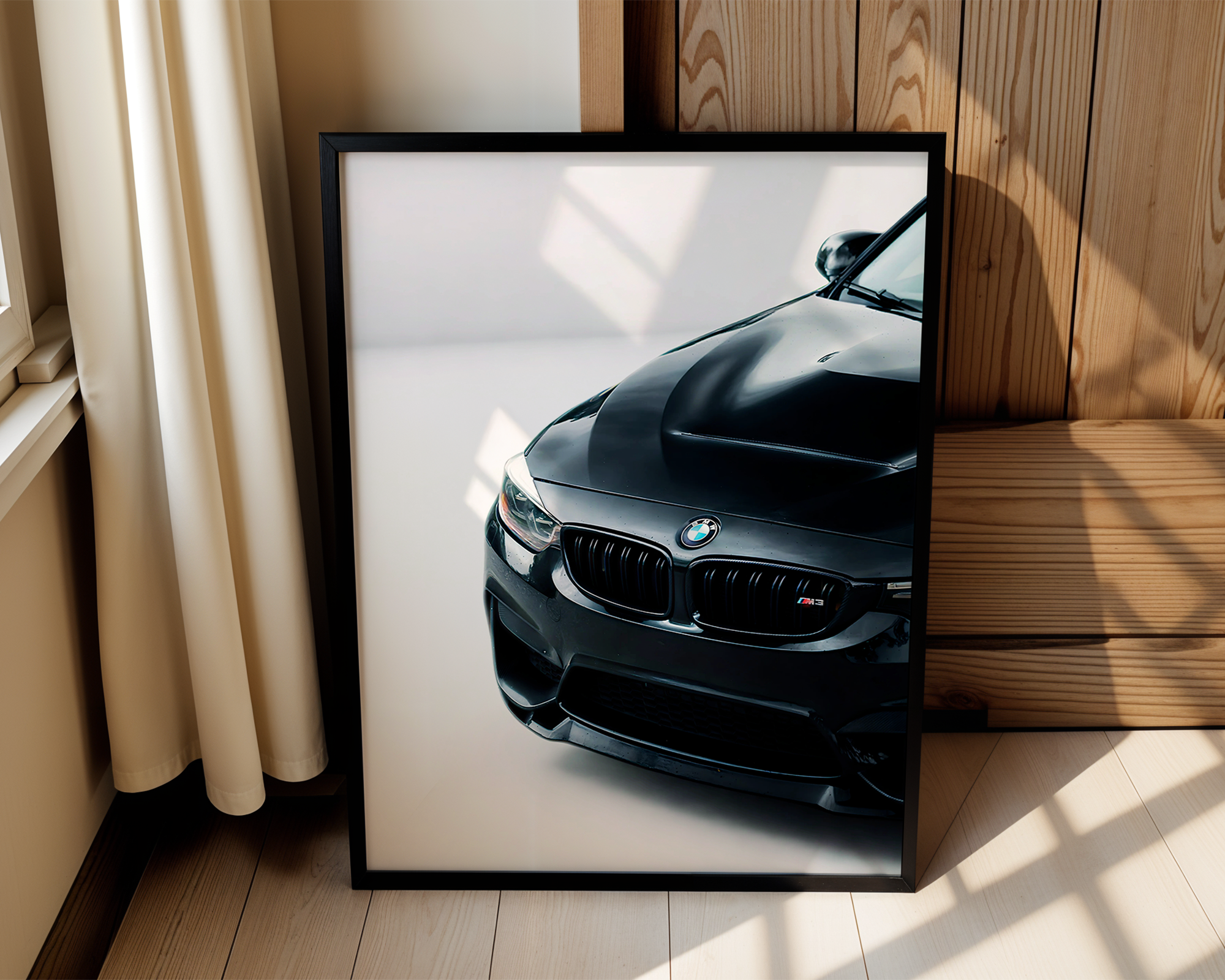 BMW F80 M3 – Modern Framed Automotive Poster – For Car Lovers