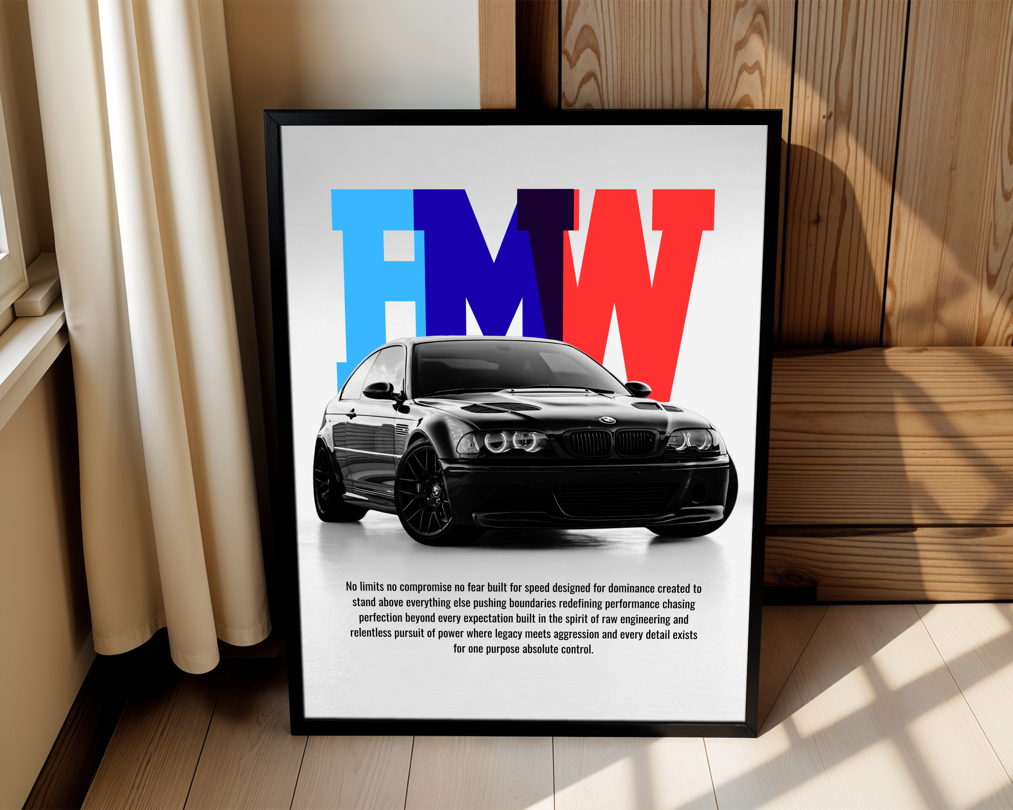 Created To Stand Above Everything - BMW E46 Framed Poster