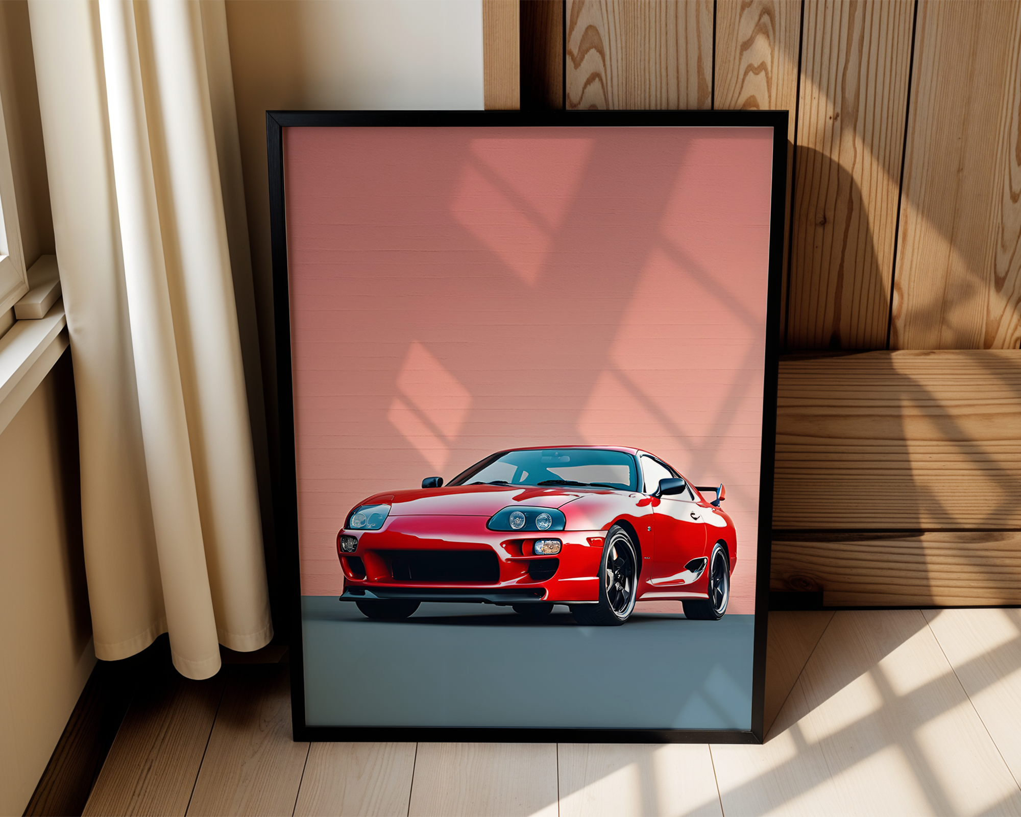Clean Framed Toyota Supra Poster