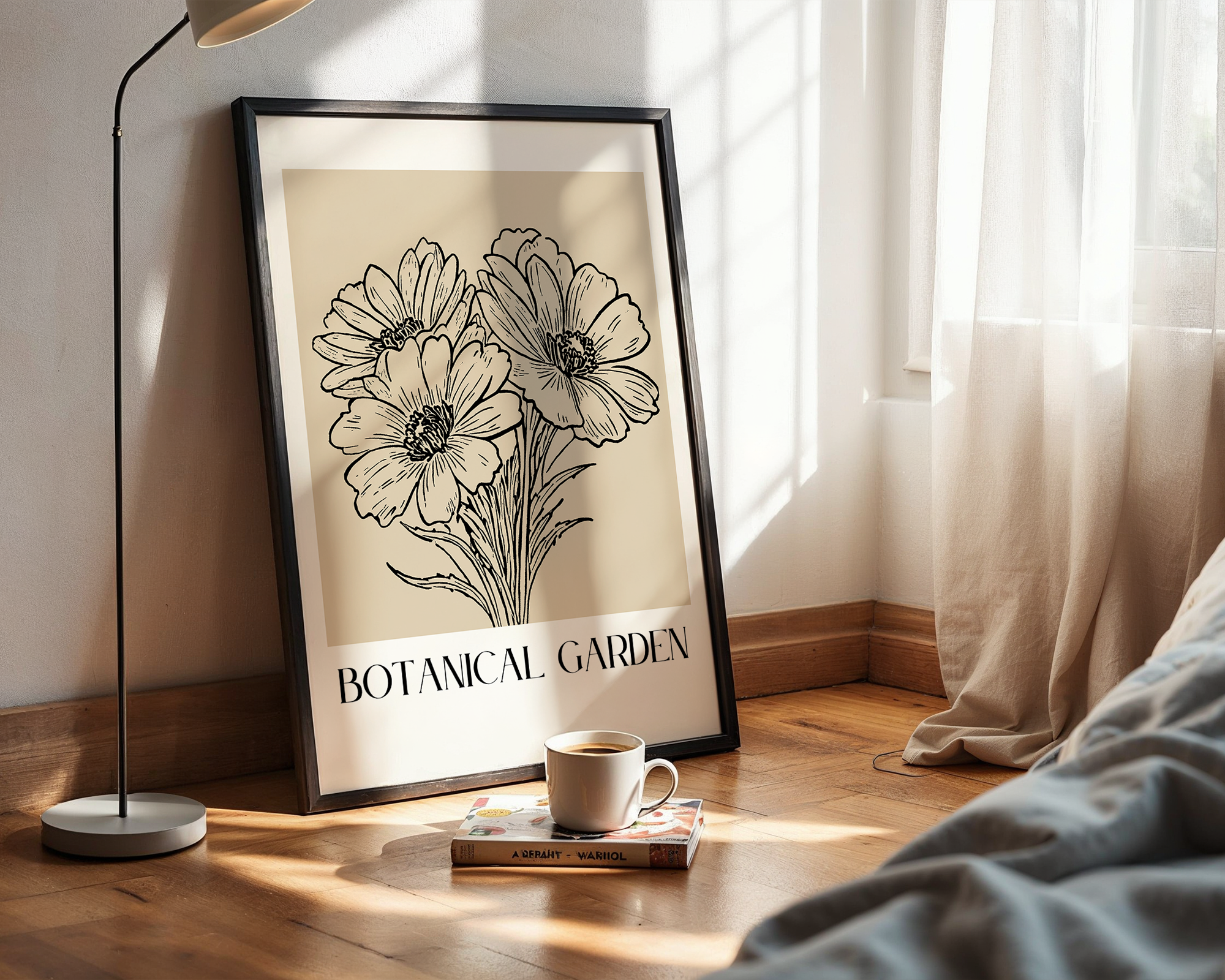 Fleur de Paris - Moder Framed Art