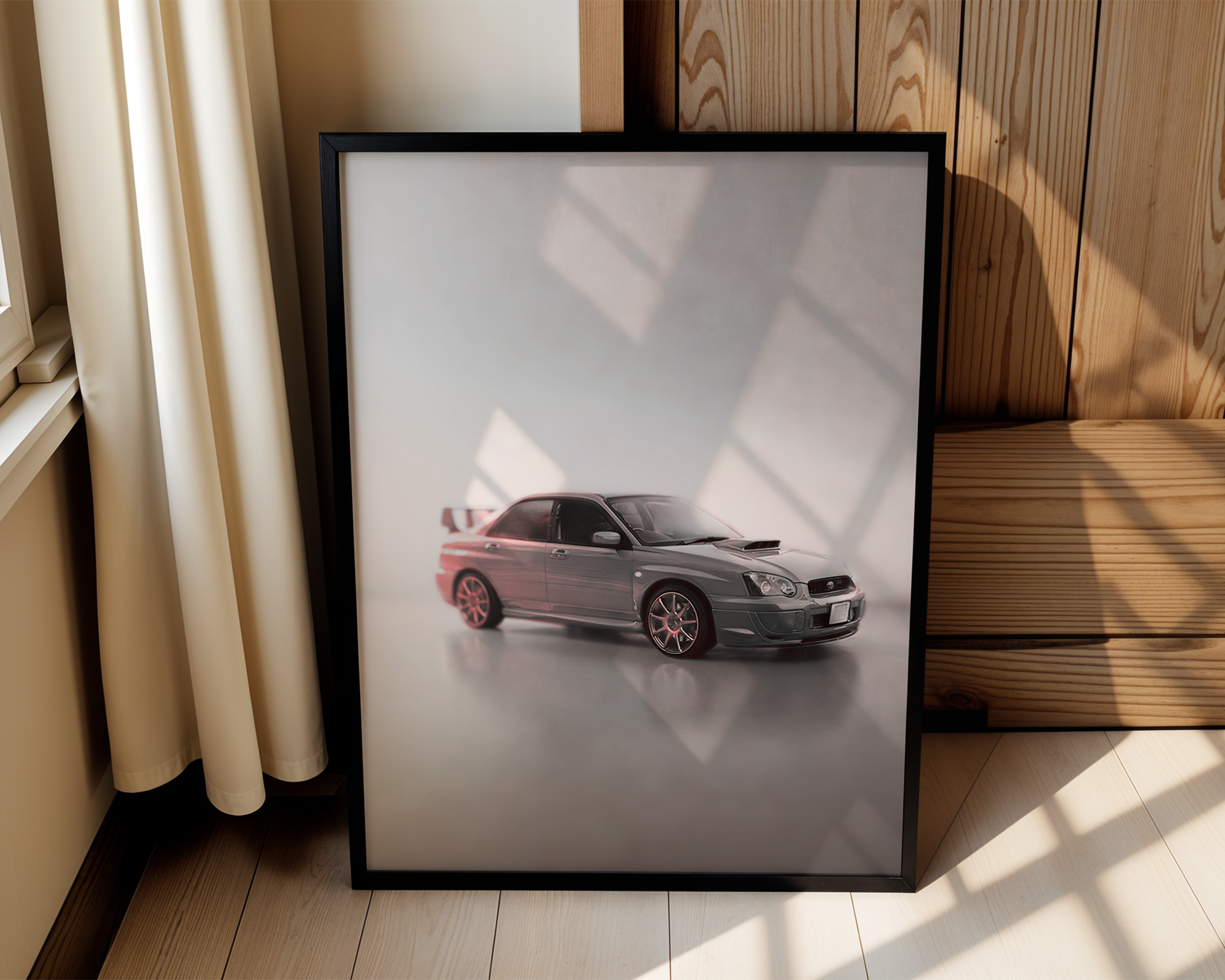 Subaru WRX STI – Modern Framed Automotive Poster