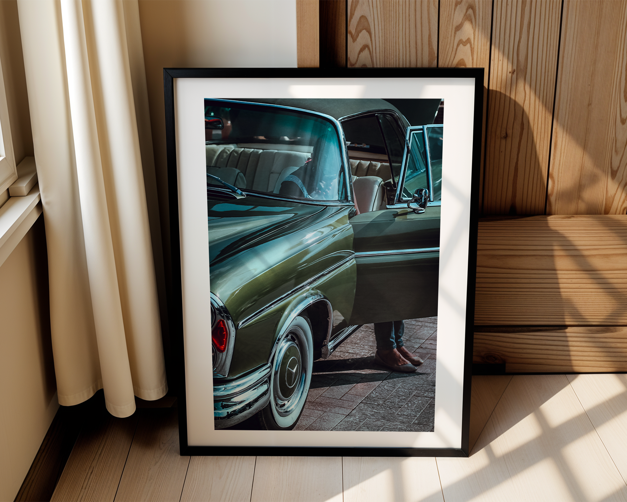 Classic Mercedes-Benz Poster – Framed Vintage Car Wall Art