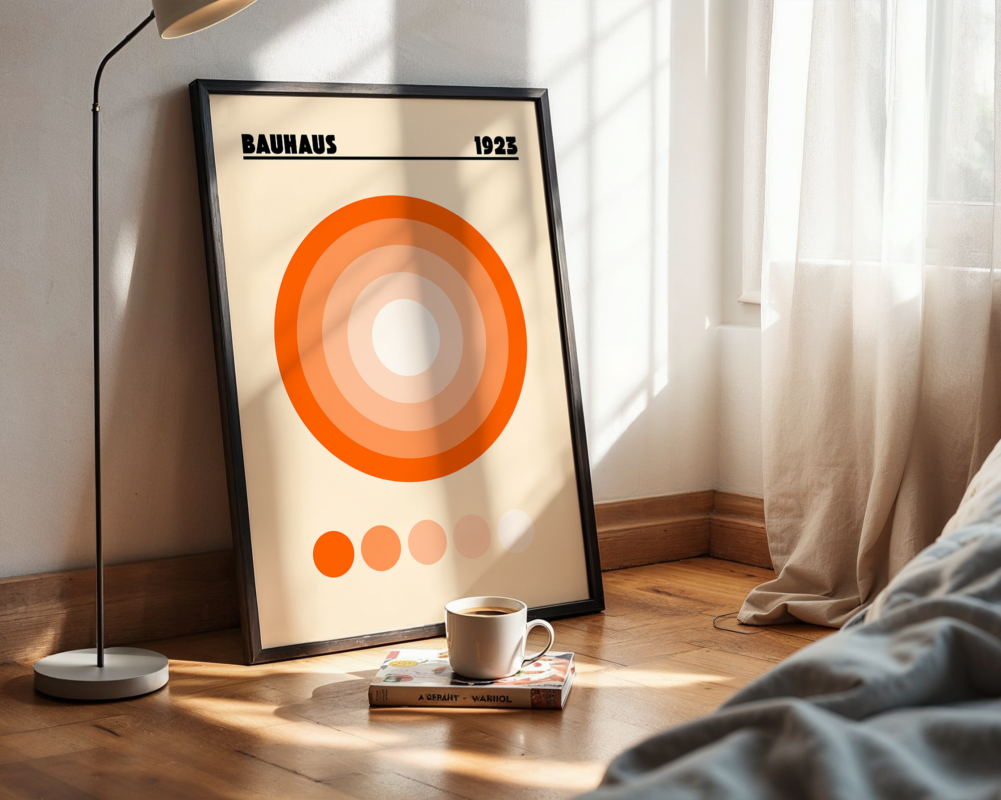 Contemporary Geometric Wall Art – Mid-Century Inspired Abstract Print