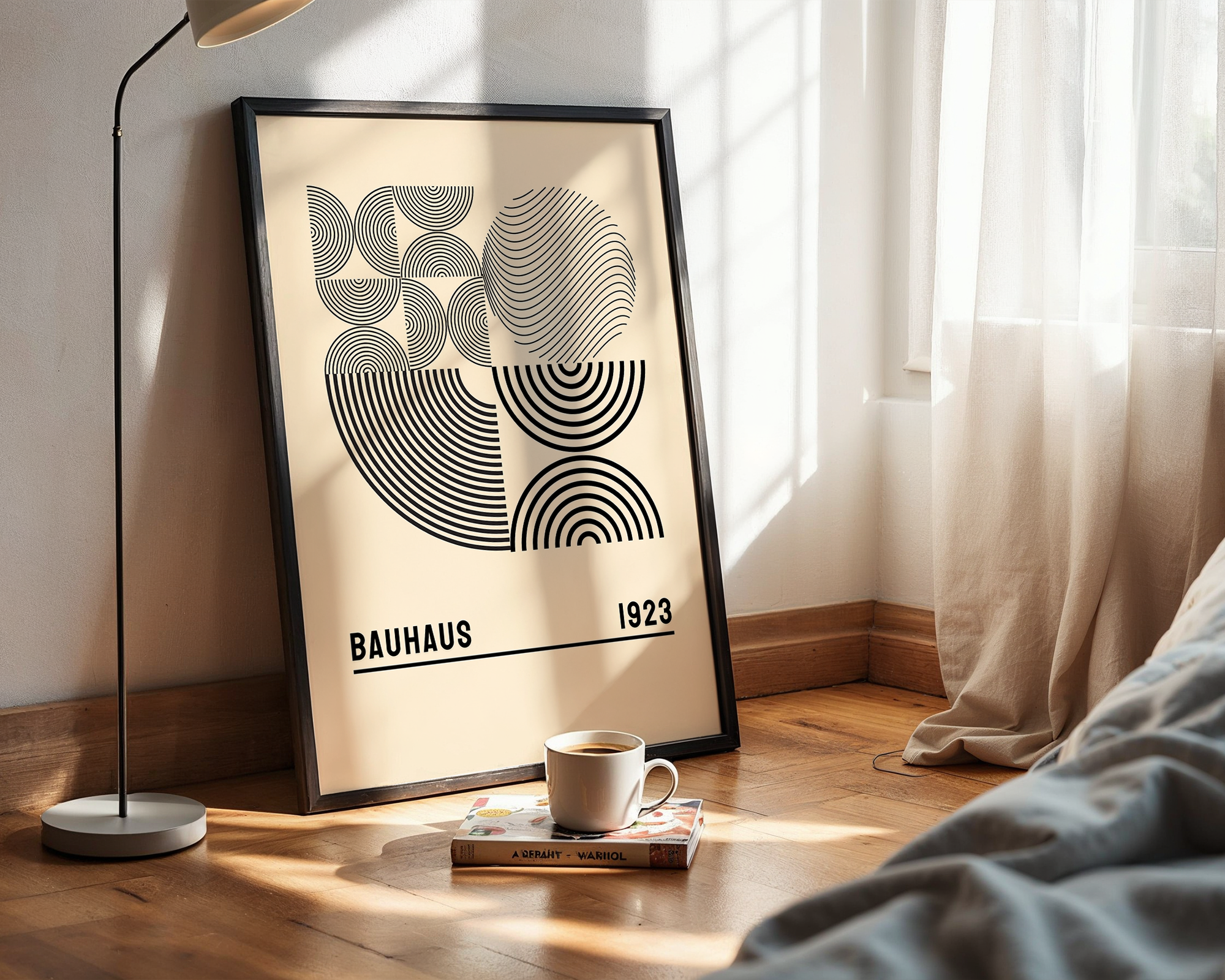 Graphic Mid-Century Wall Art – Abstract Composition Poster