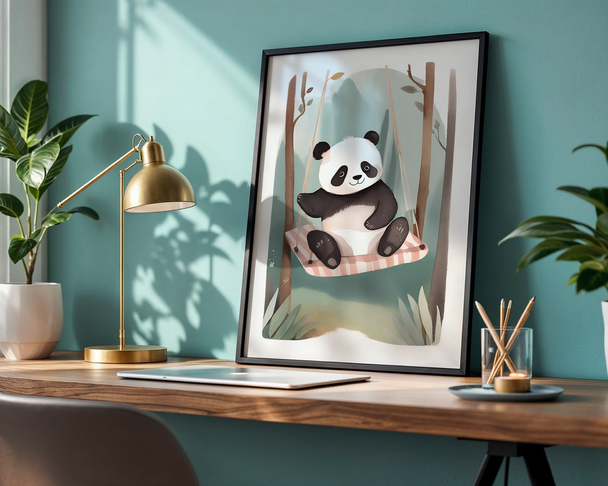 Baby Panda - Framed Poster