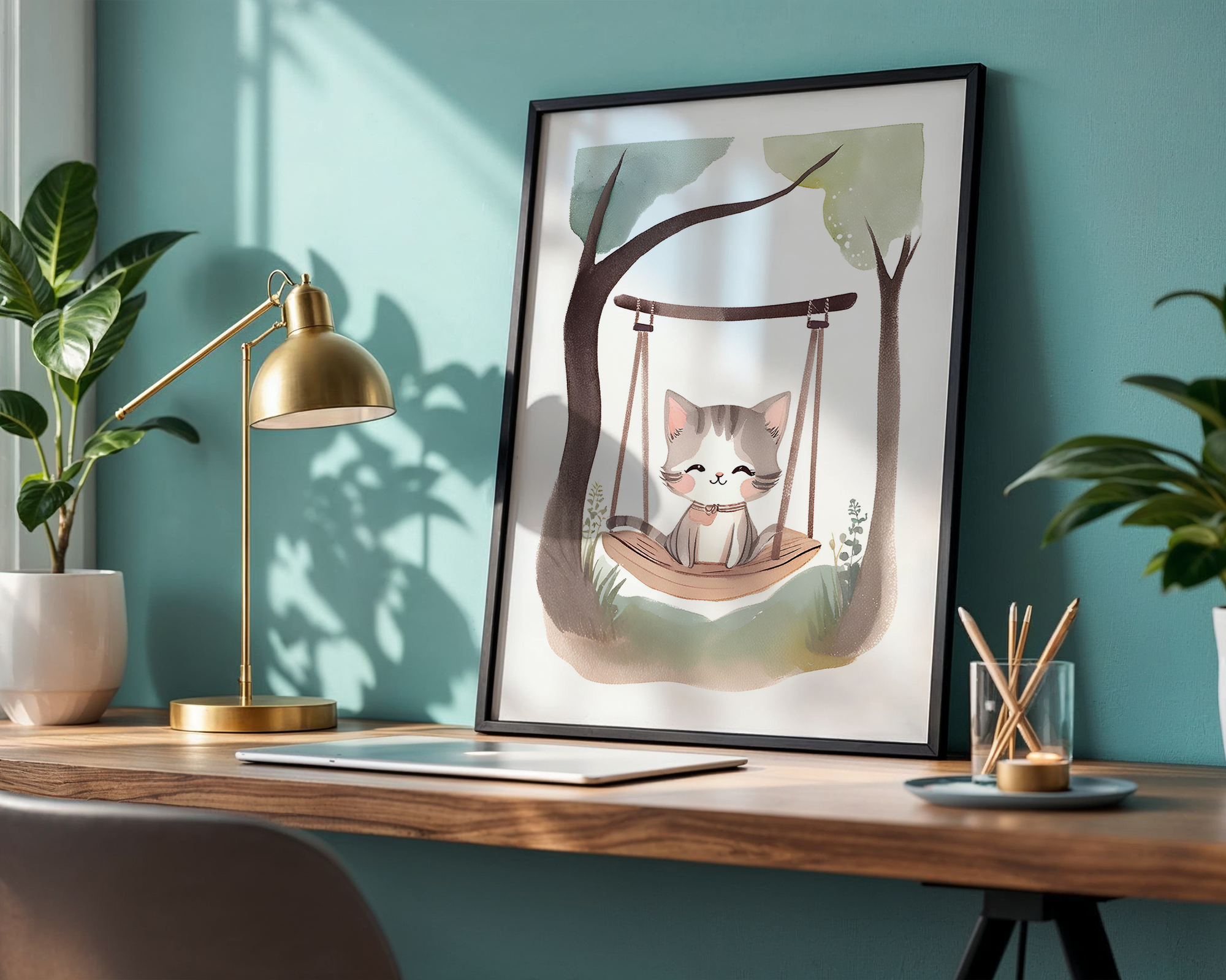 Baby Kitten - Framed Poster