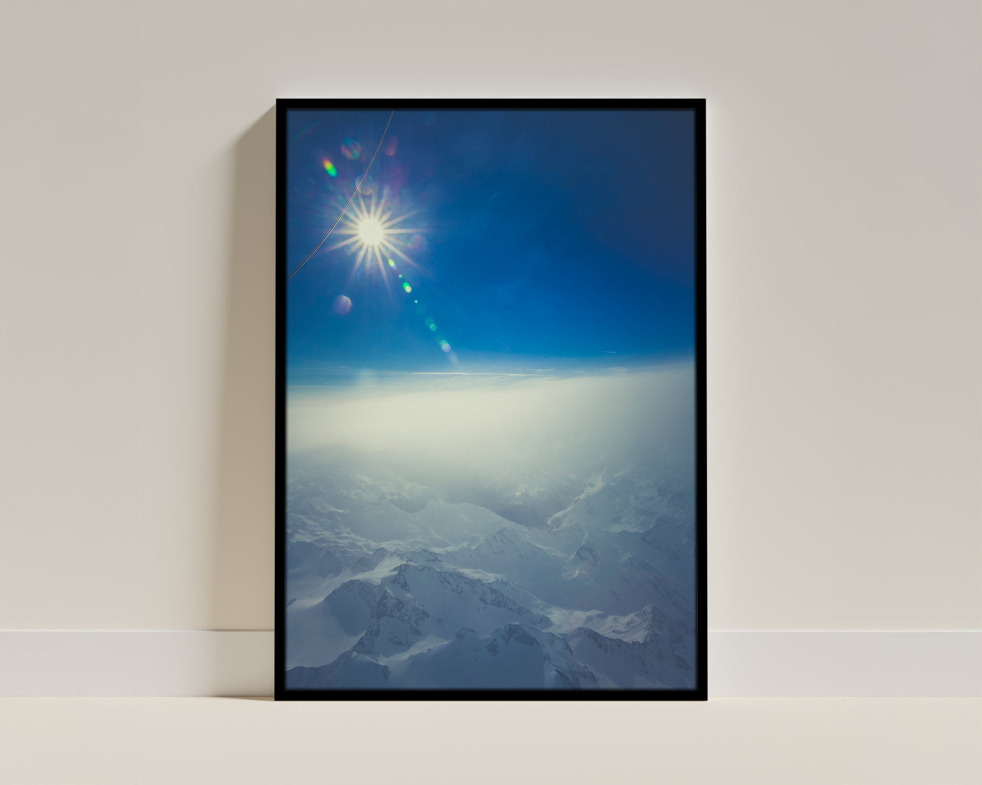 The Alps from West to East – Framed Wall Art