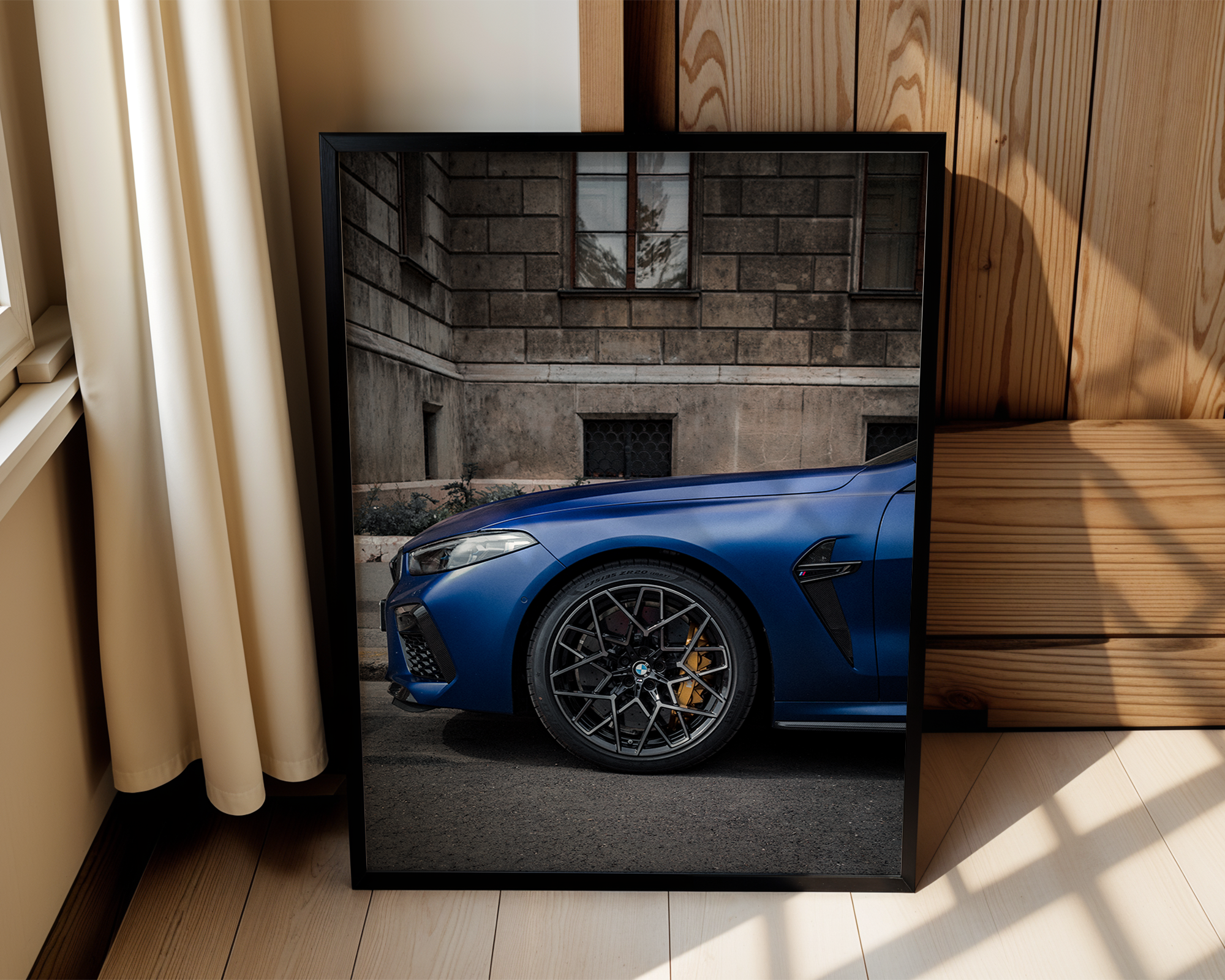 M Power – Urban BMW M8 Detail – Framed Automotive Art Print