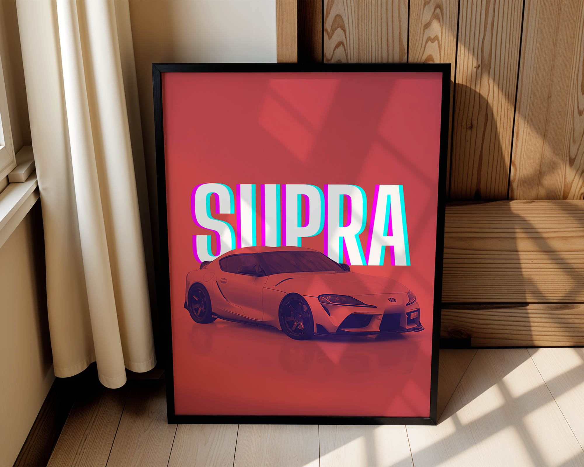 MK5 Supra – Modern Framed Automotive Poster