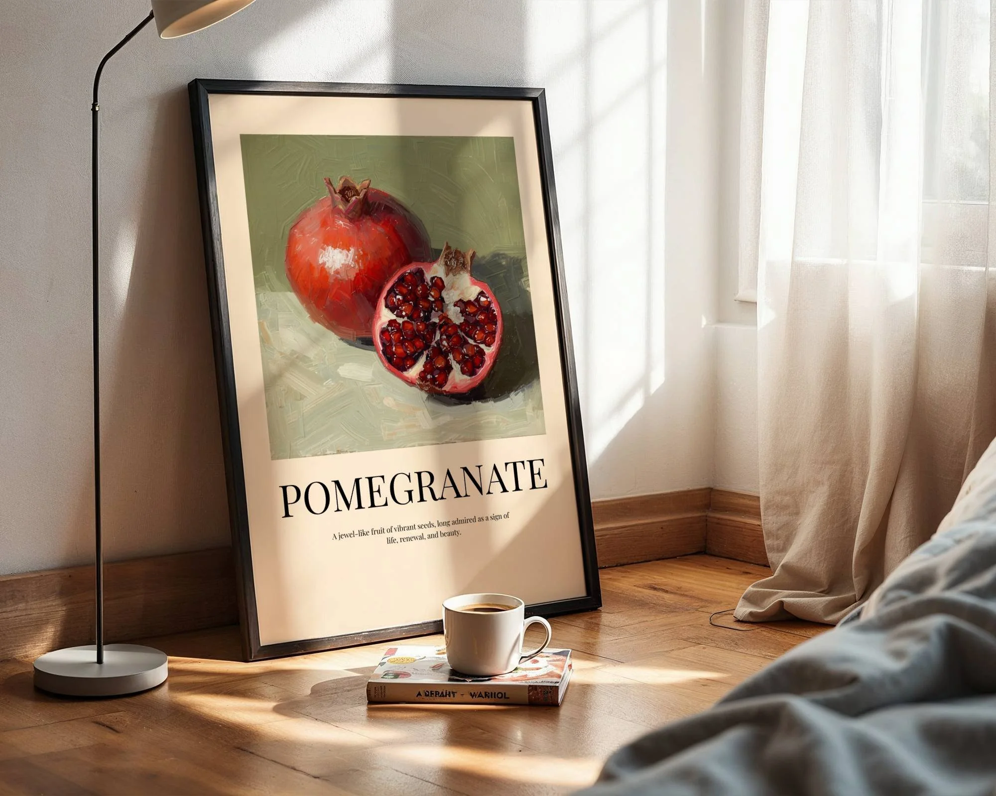 Pomegranate Art Print – Vintage Botanical Poster