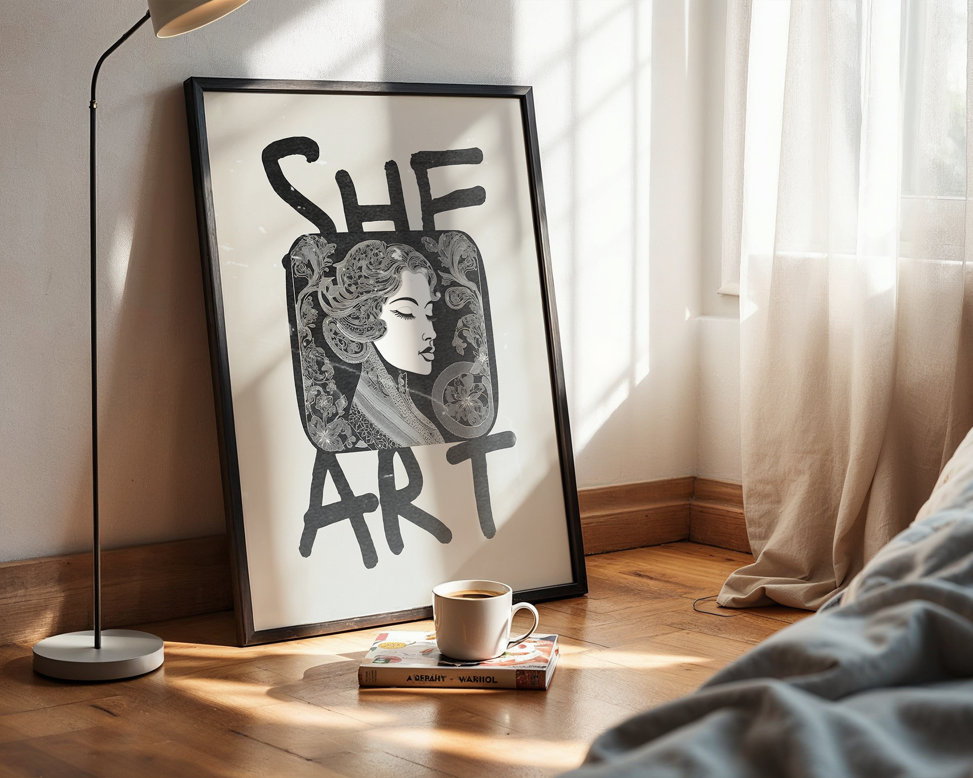 She art - Modern Framed Poster