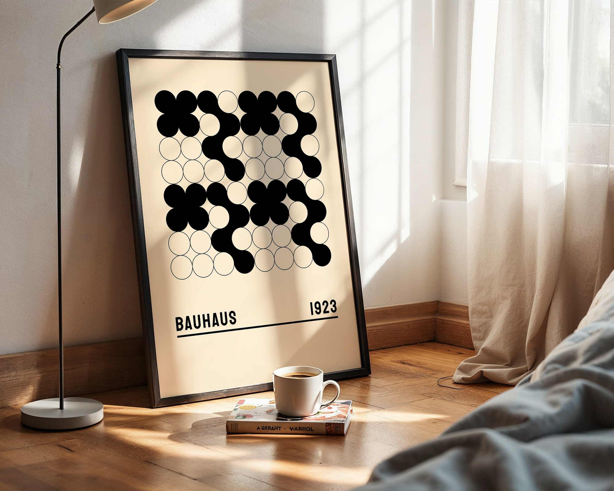 Modular Form Poster – Bauhaus Wall Art for Modern Interiors