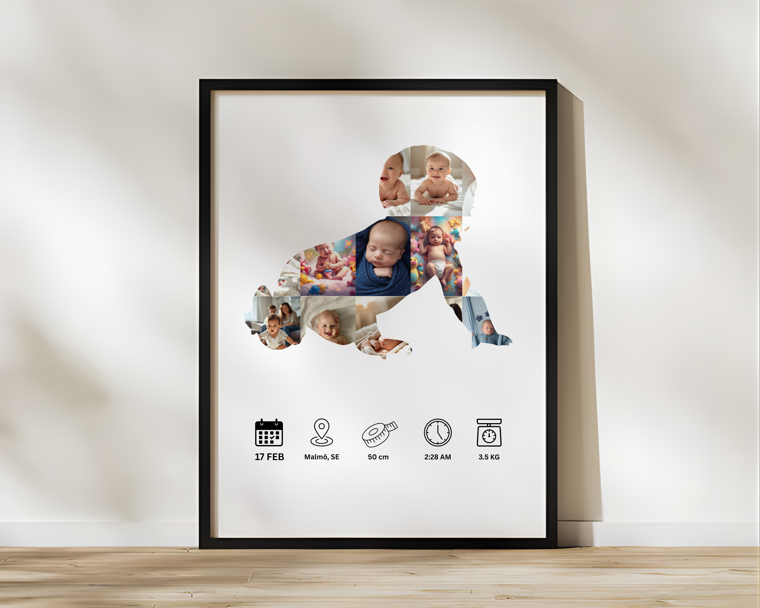 Custom Newborn Framed Print