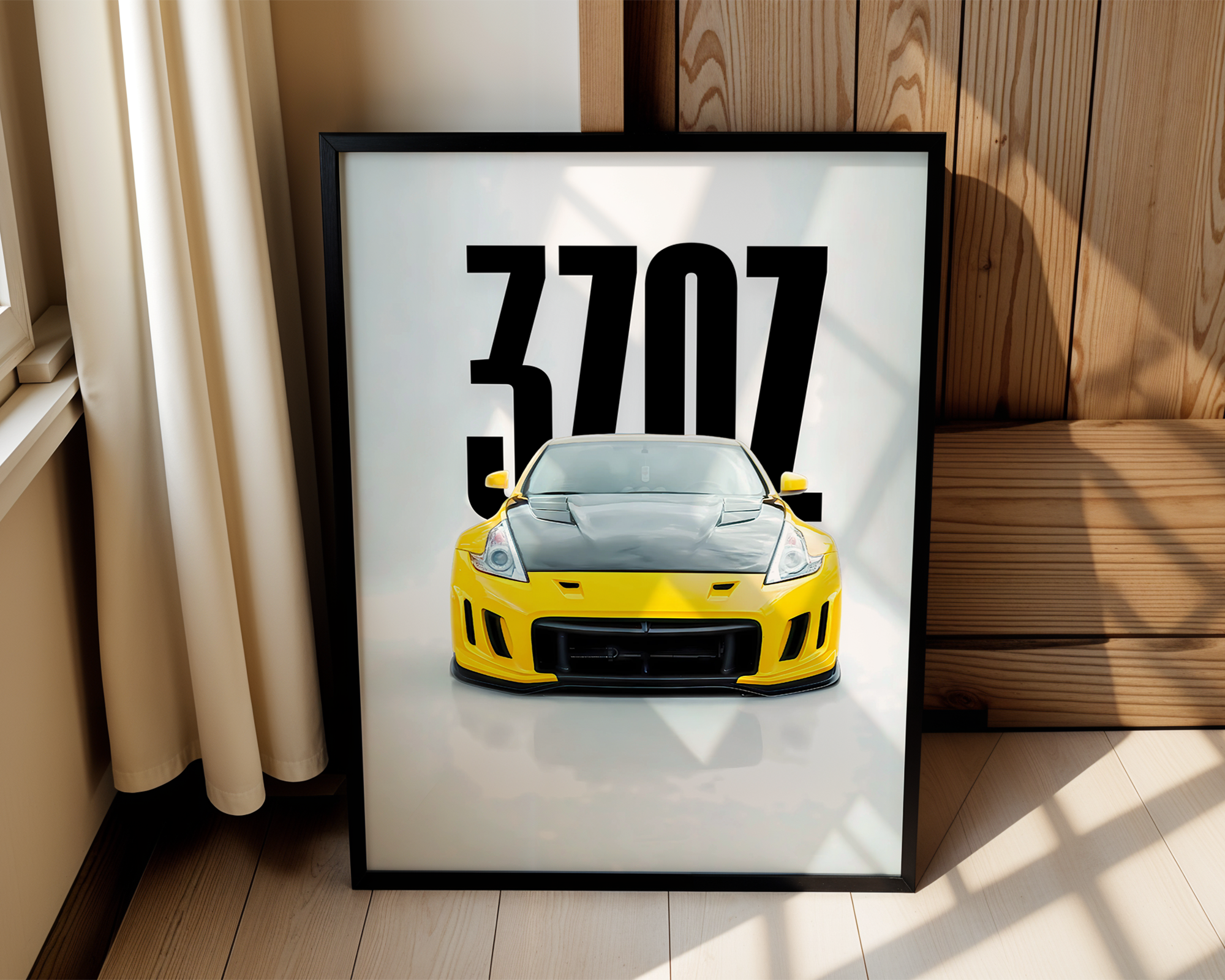 Stunning Nissan 370Z – Modern Framed Automotive Poster