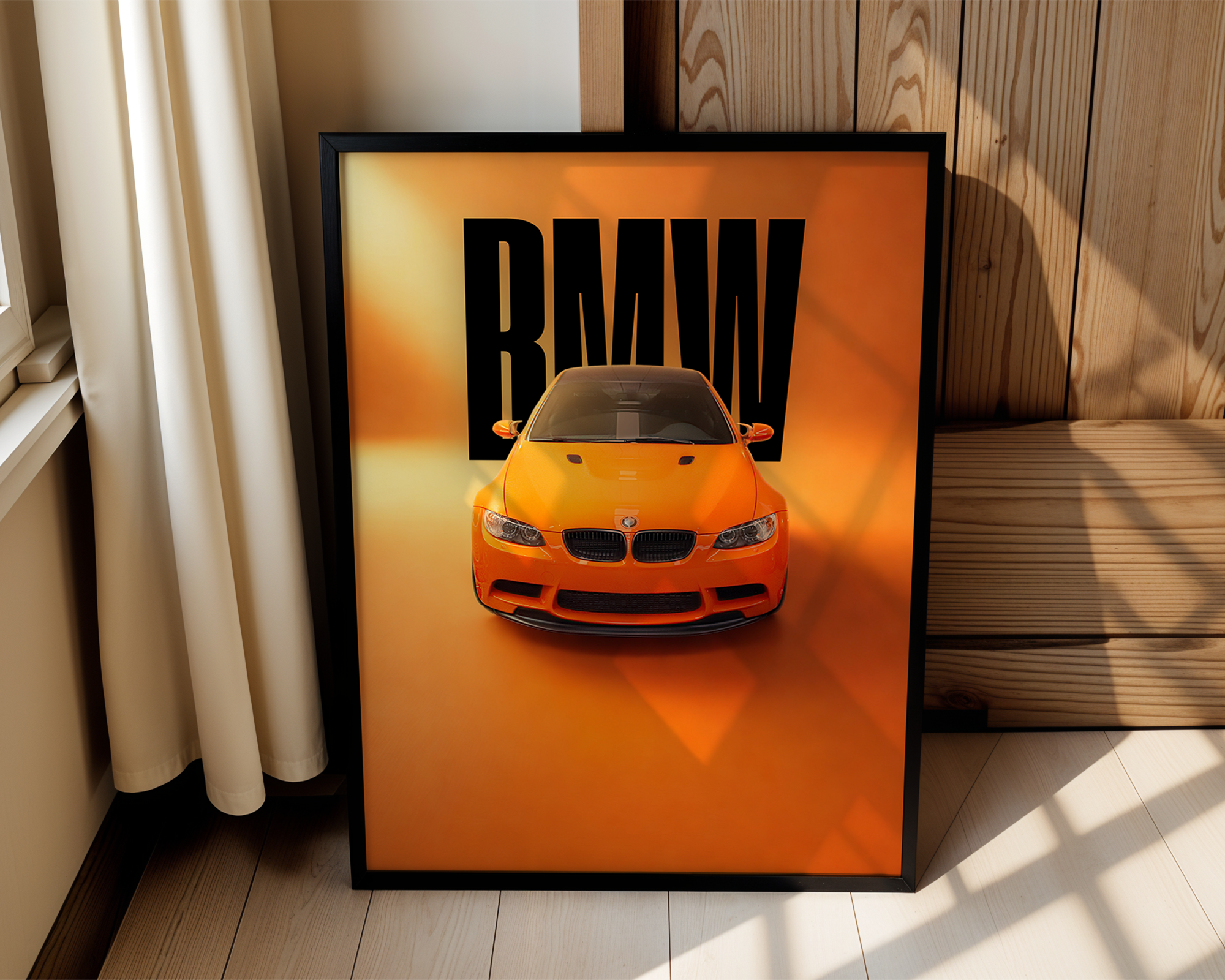 BMW E92 M3 – Modern Framed Automotive Poster – For Car Lovers