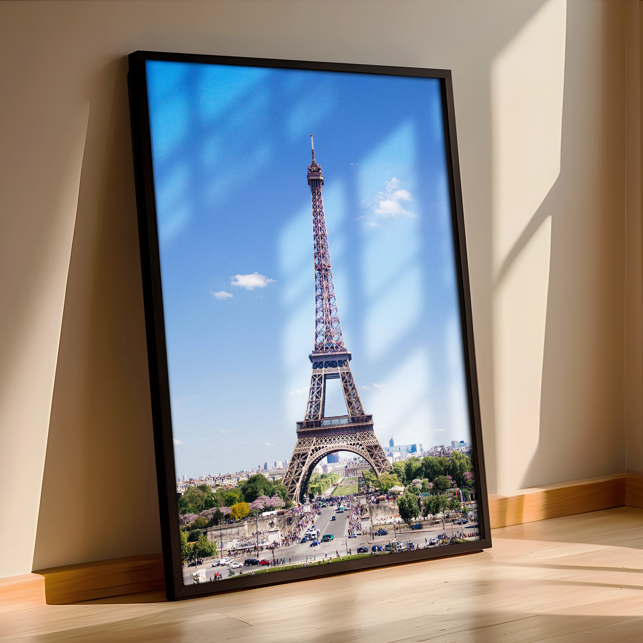 Paris Skyline – Eiffel Tower in Daylight, France Cityscape Photography Print