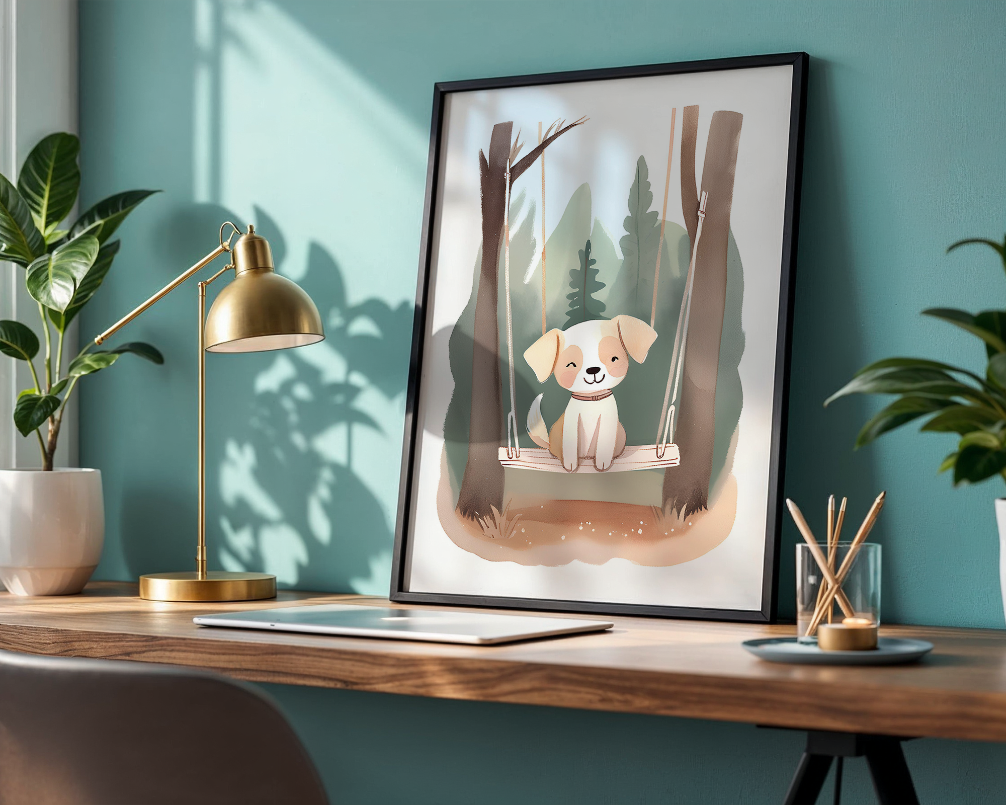 Baby Puppy - Framed Poster