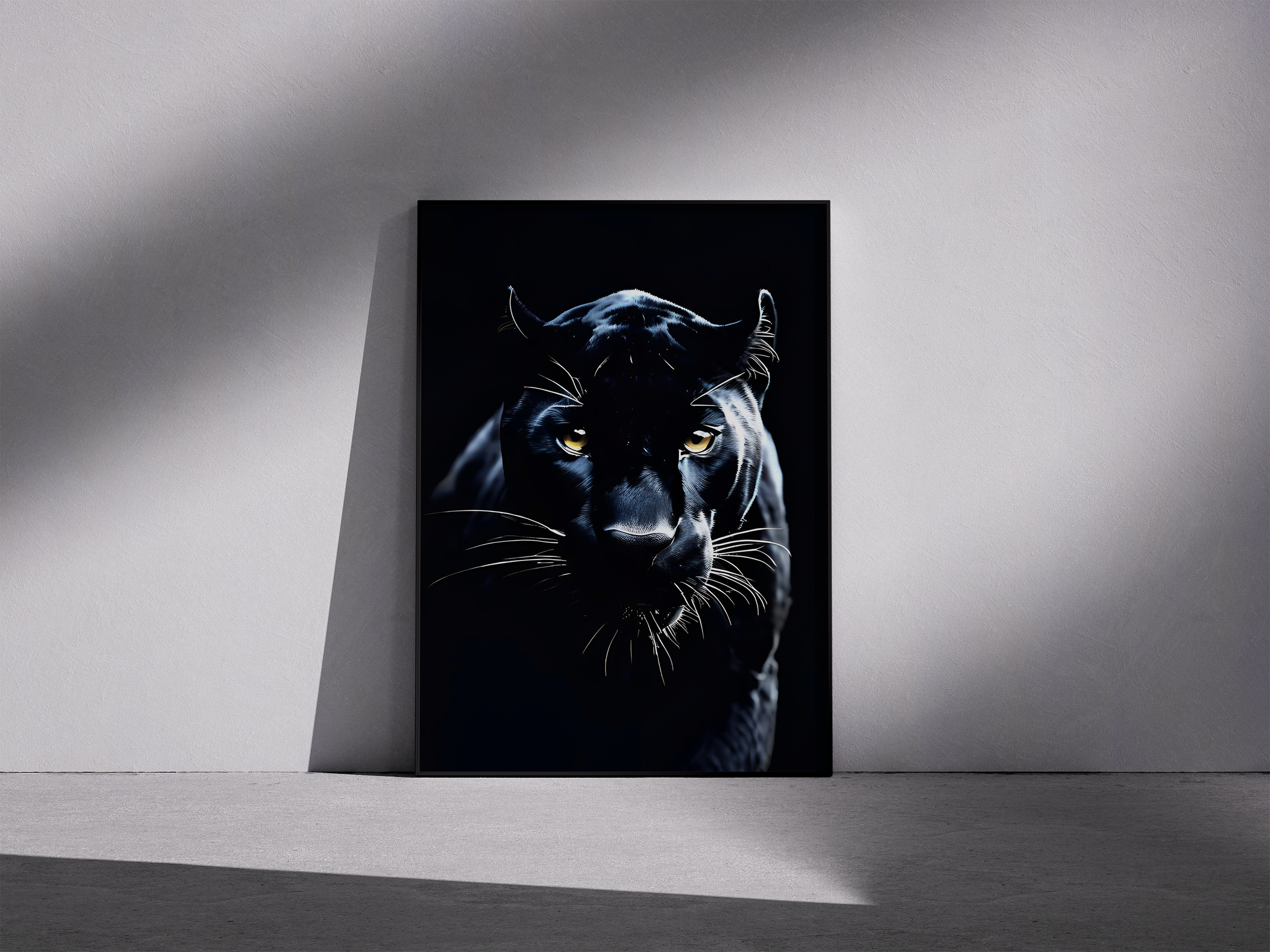 Panther Wall Print – Powerful Wildlife Framed Home Decor