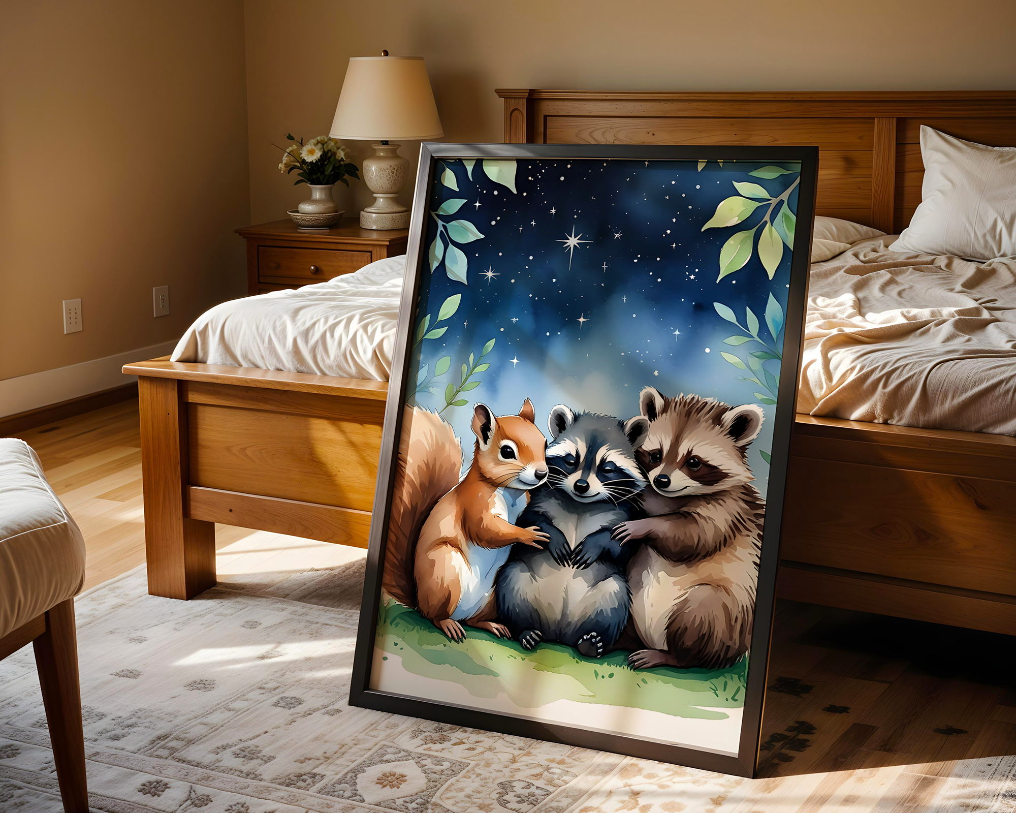 Forest Snuggles 4 – Baby Animal Friends Poster for Nursery