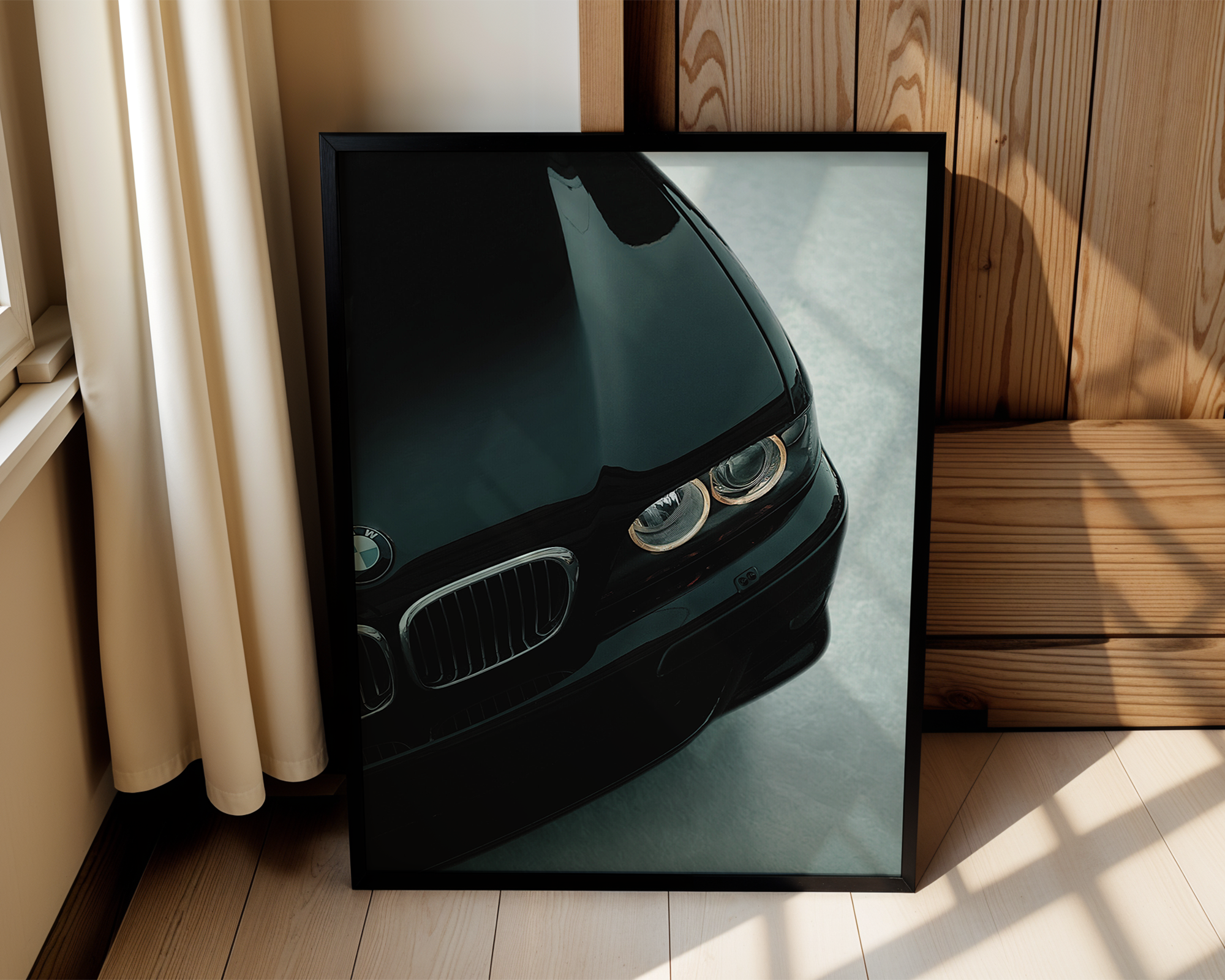 Demon BMW M5 Eyes – Modern Framed Automotive Poster – For Car Enthusiast