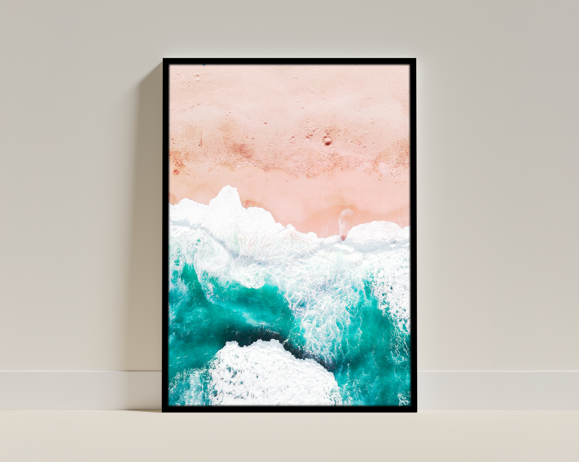 Coastal Calm – Beach Aesthetic – Nature Framed Print