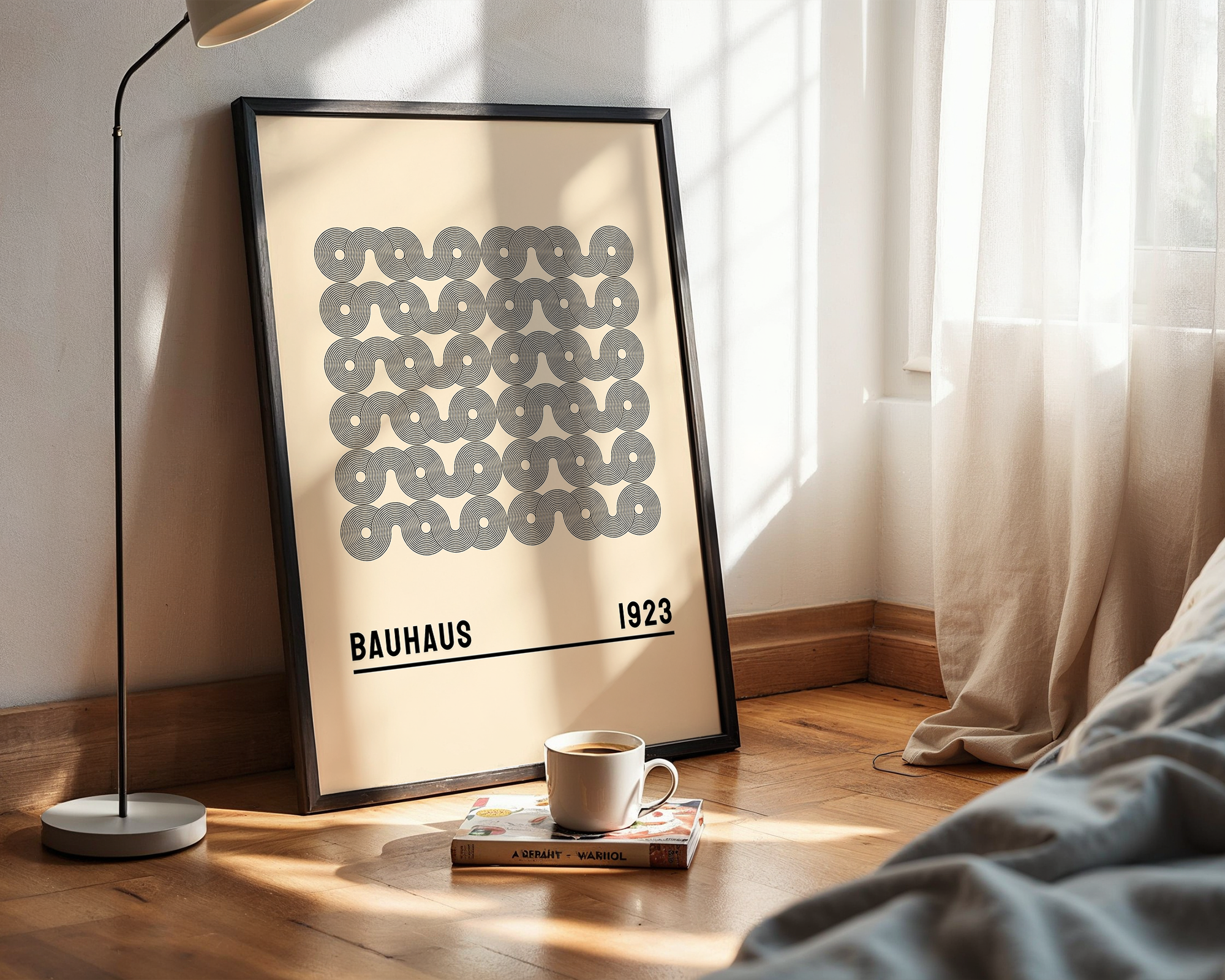 Bauhaus Geometry Study Print – Abstract Minimalist Poster