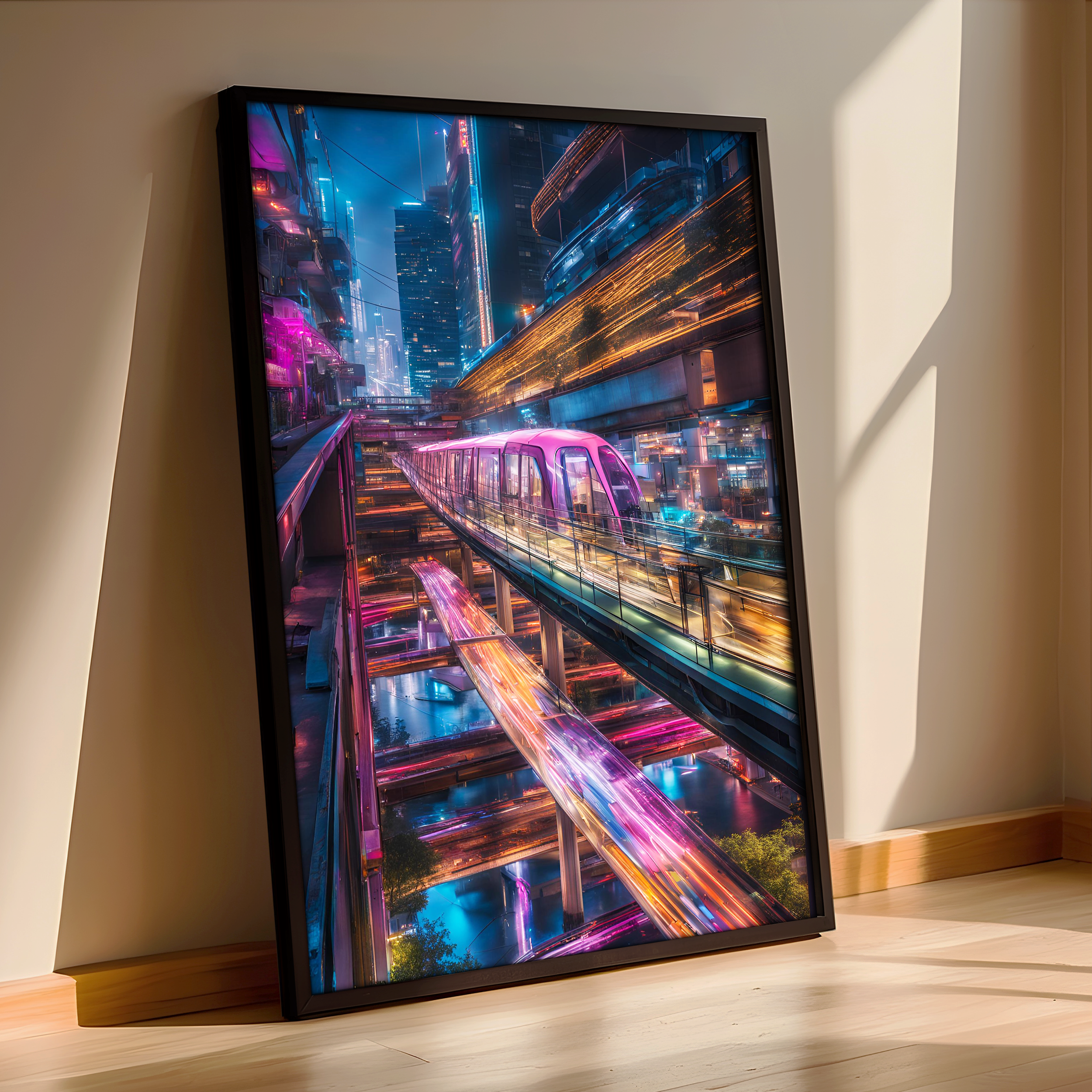 Cyberpunk City in Motion - The Pulse of Tomorrow’s Metropolis