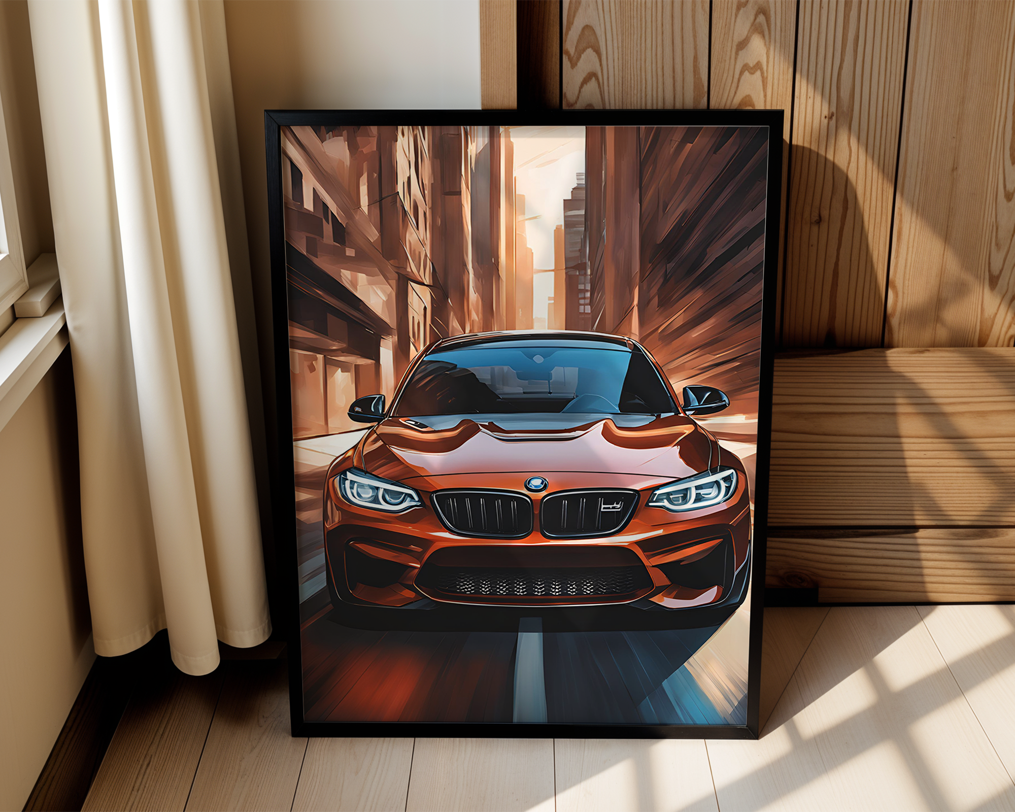 Dashing Through Time - BMW M2 Framed Poster