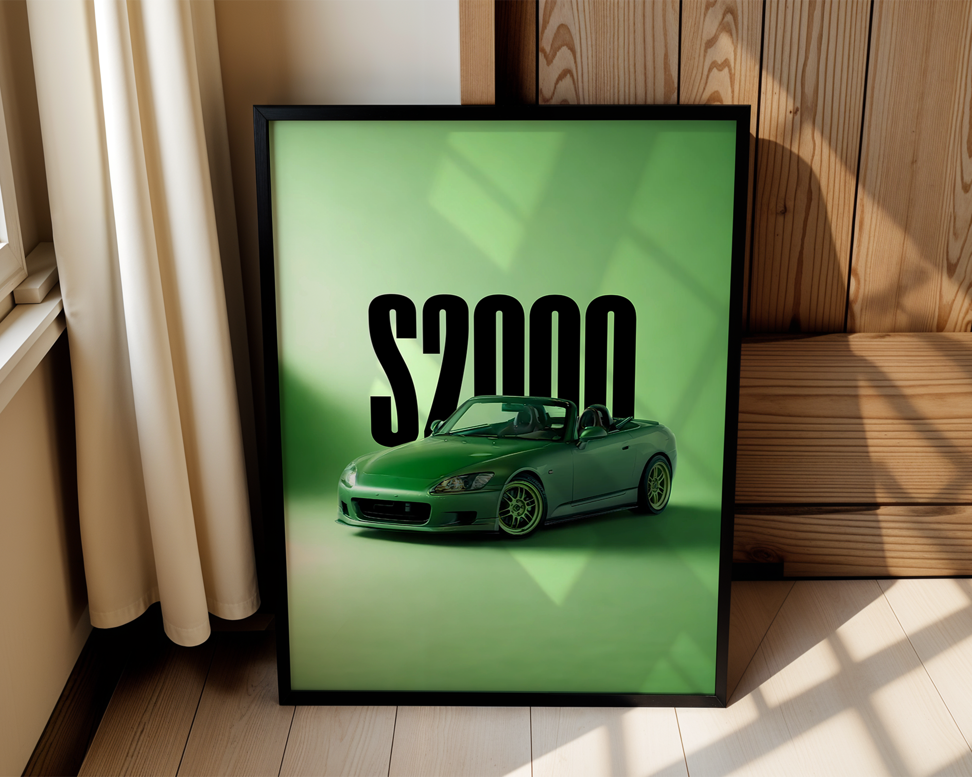 Honda S2000 – Modern Framed Automotive Poster