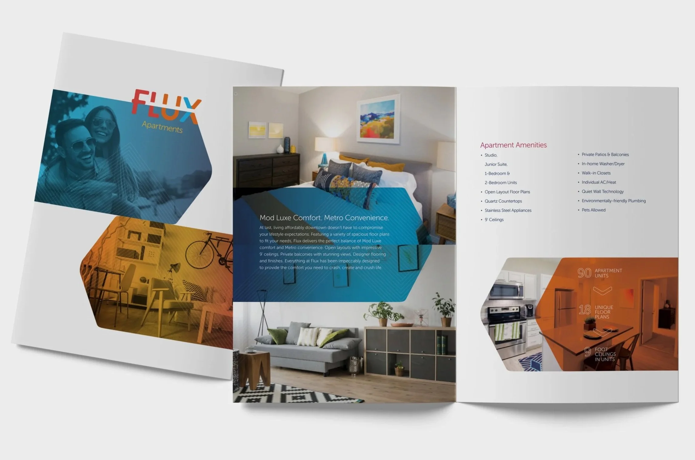Flux Apartments leasing brochure