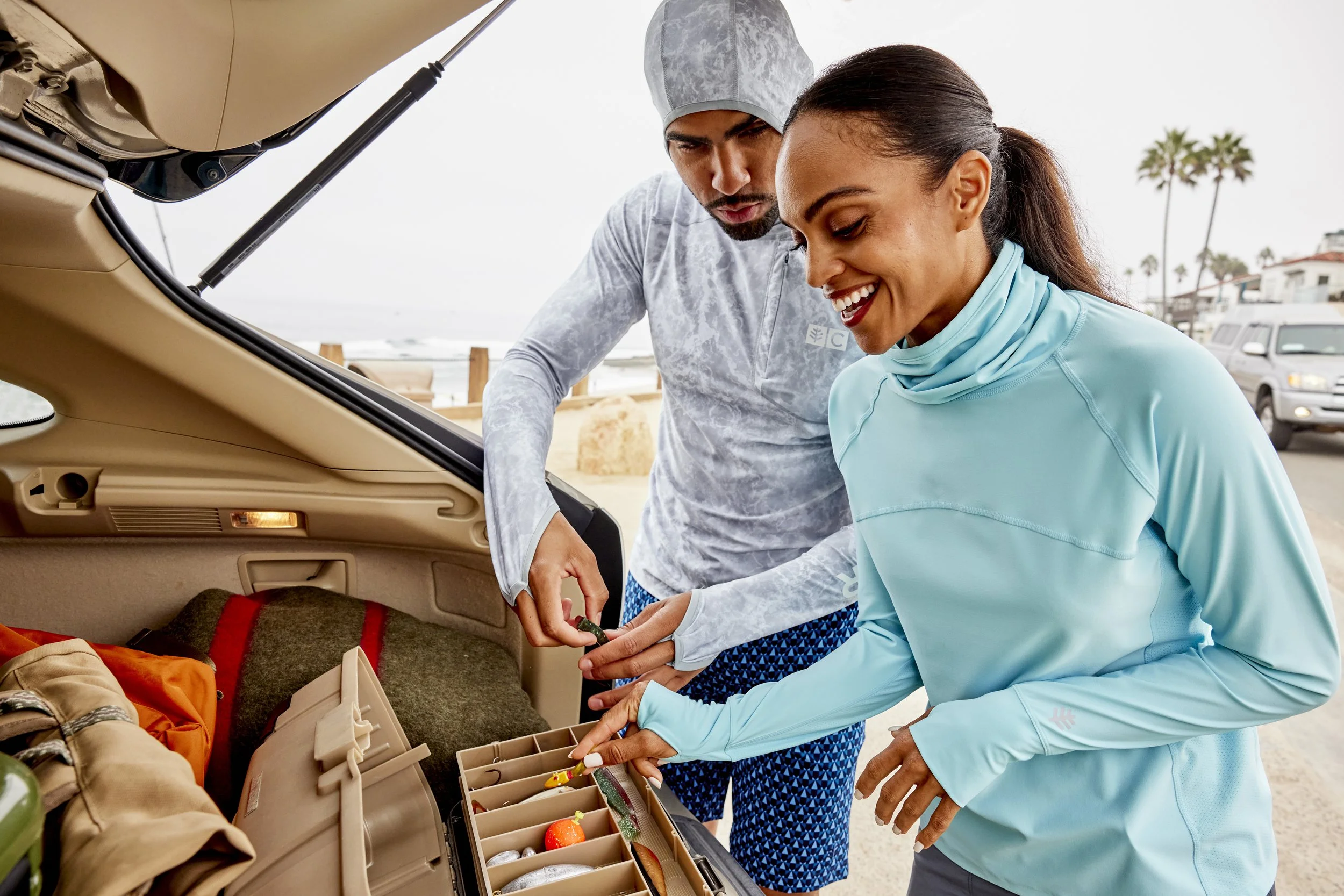 Coolibar photo art direction for family, outdoor, and sun-protective apparel campaigns