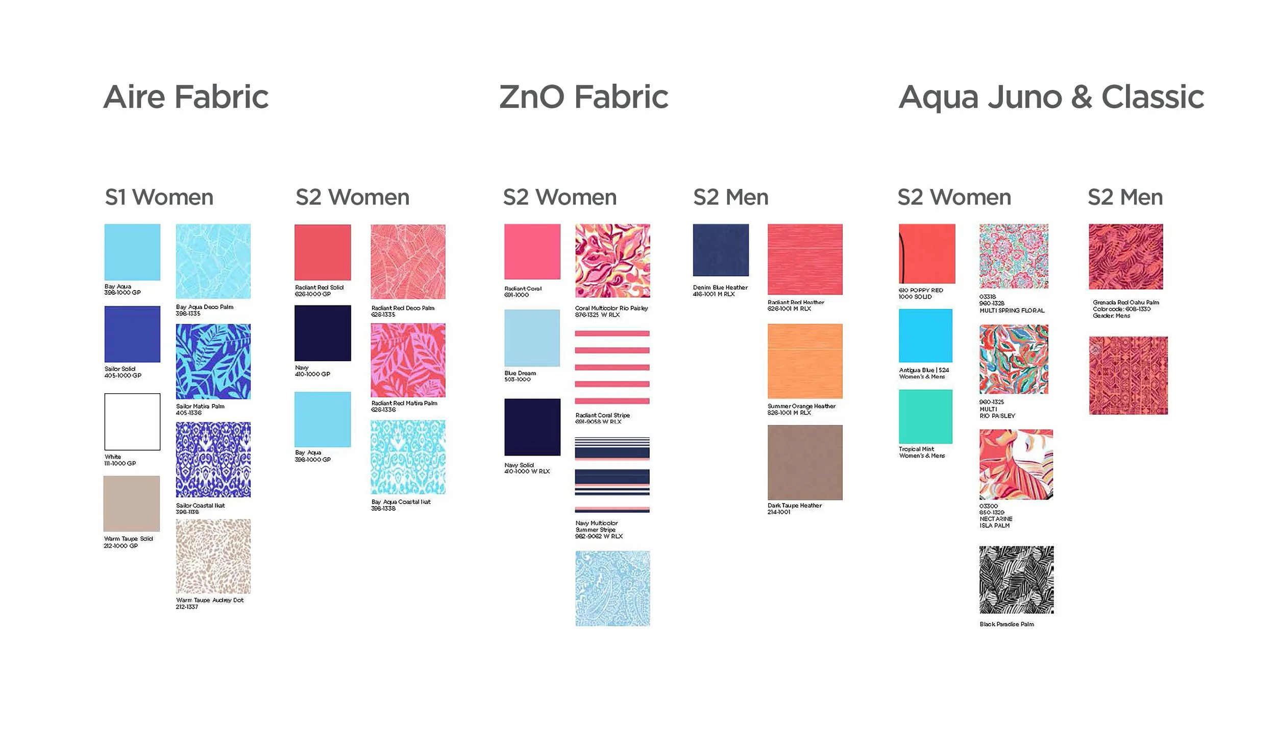 Coolibar seasonal color palette system