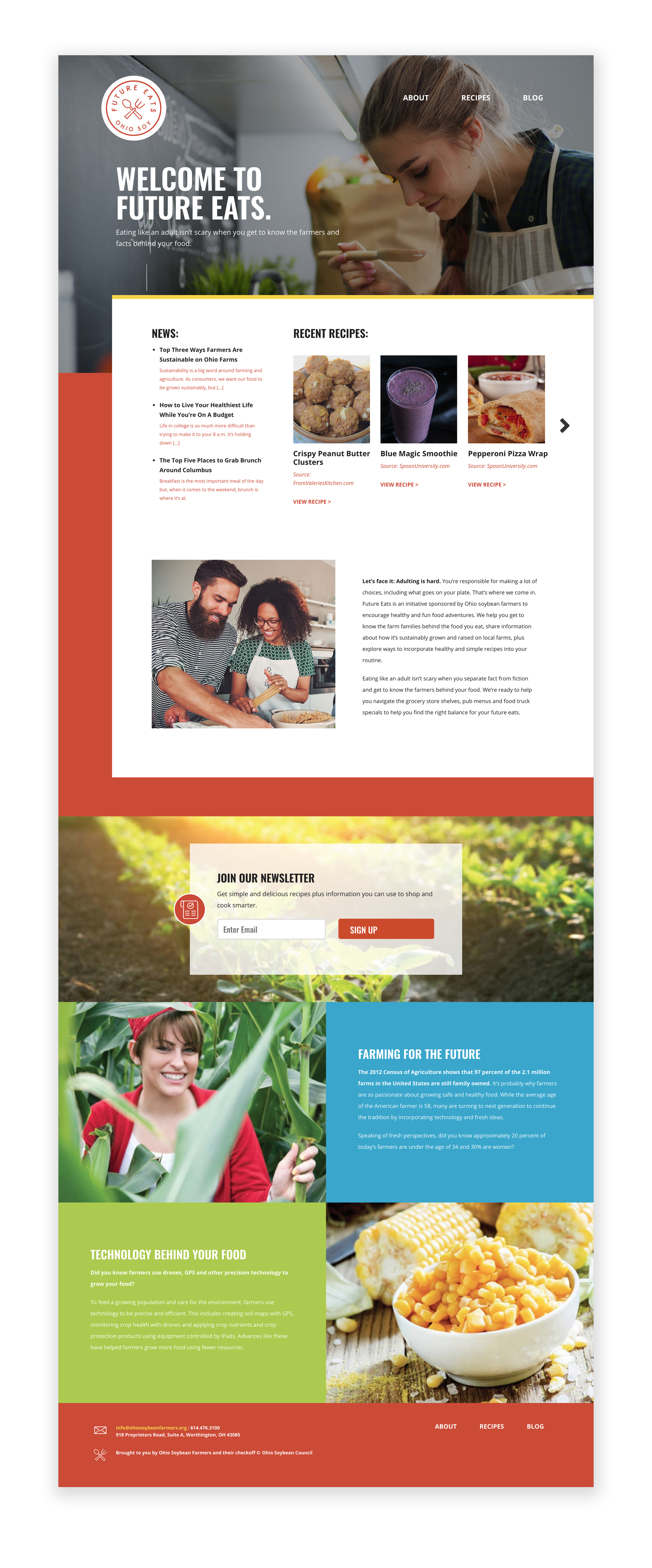 Future Fans website design and digital content system