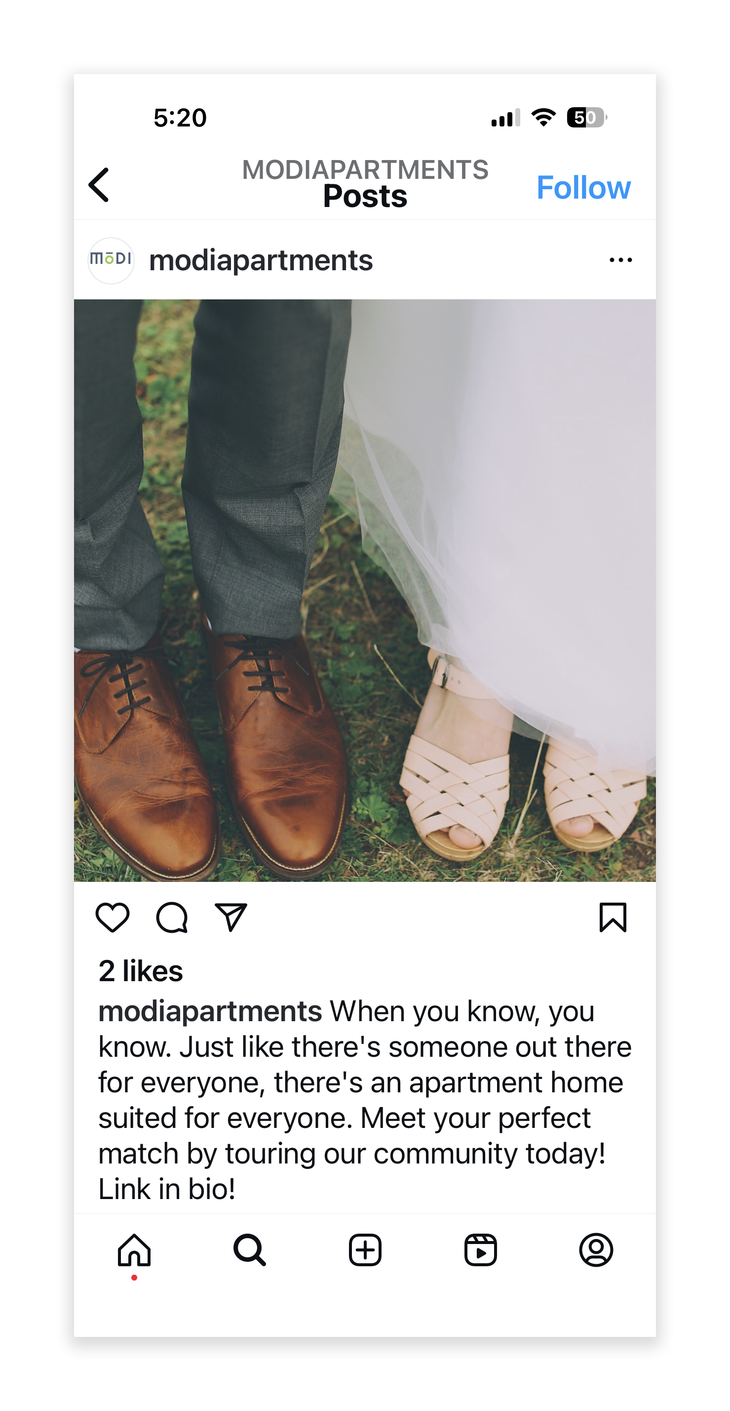 Modi Apartments social media campaign