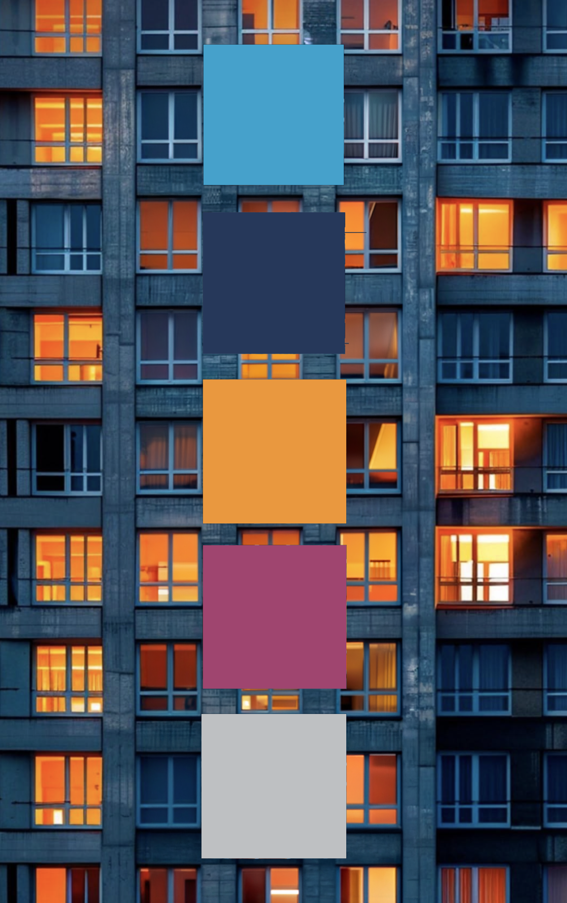 Flux Apartments brand identity inspiration and mood board