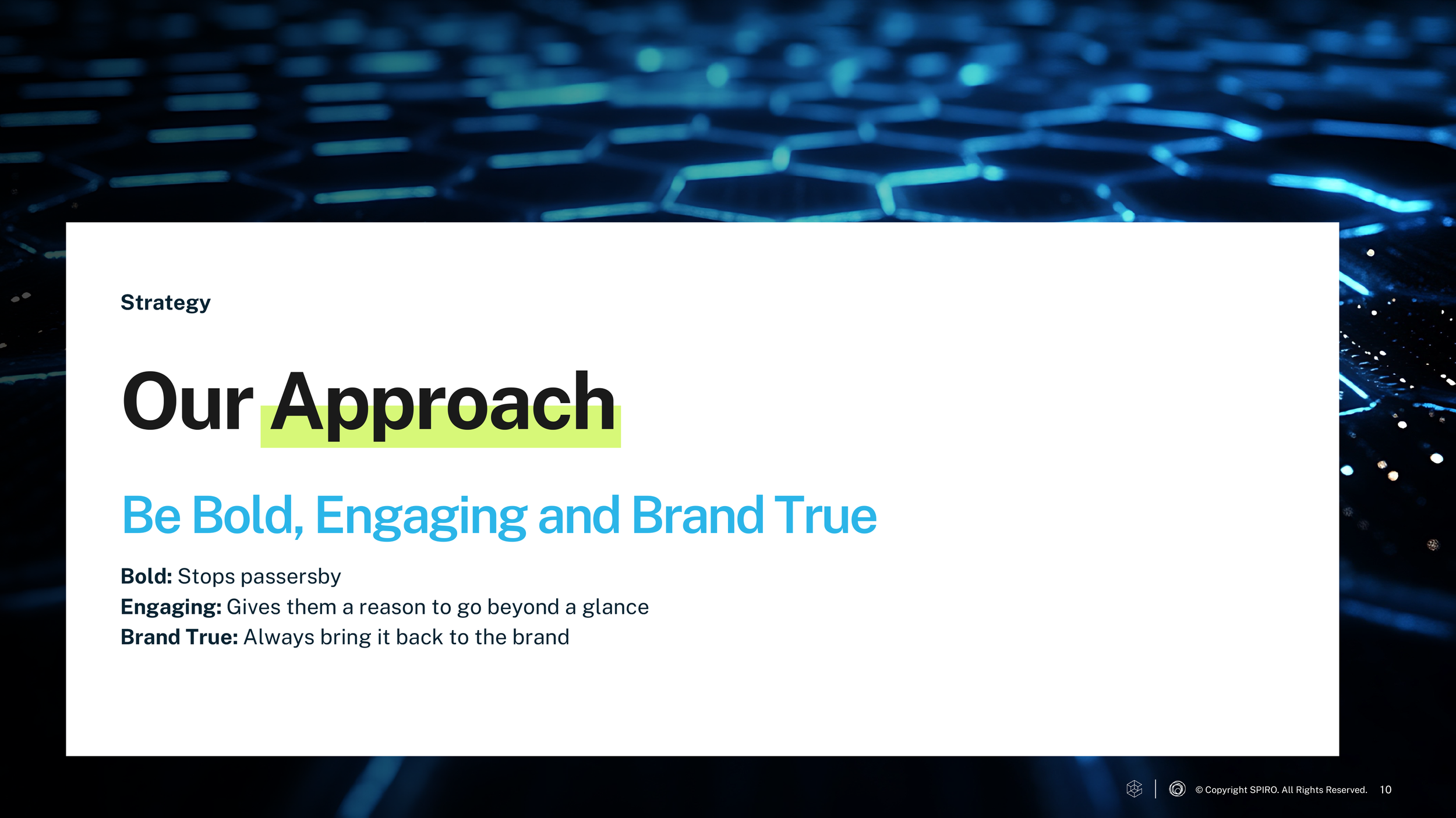 RFP presentation concept and visual direction