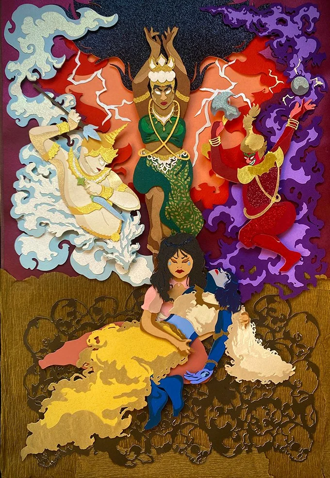 Trespasser delves into my struggles with cultural identity, as I often feel like I am appropriating my own Cambodian heritage. Being born in the United States, not speaking the language fluently, and constantly researching aspects of my culture I fee