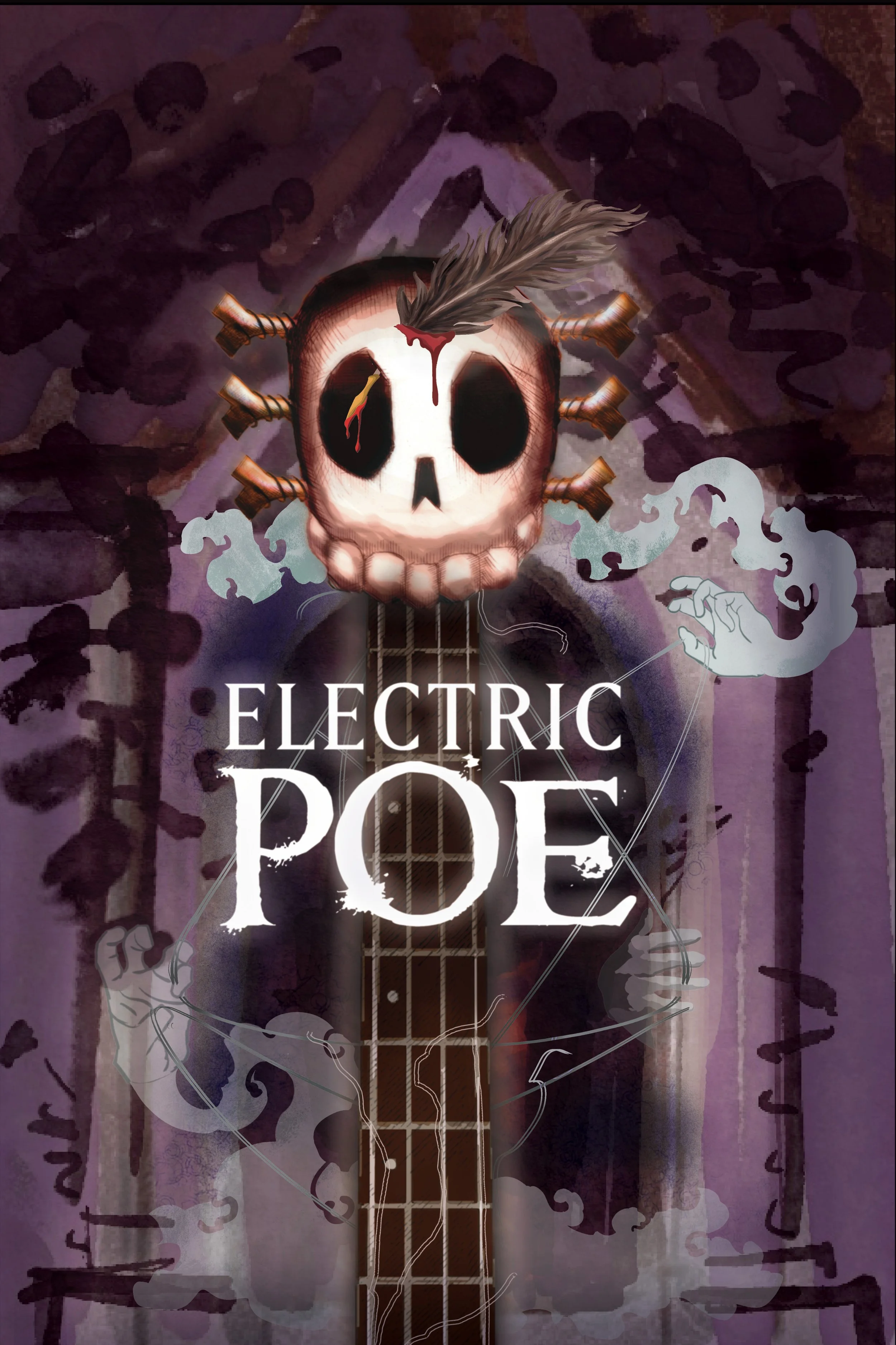 This digital illustration was created as a poster for the Coterie Theatre’s annual production of Electric Poe. The design draws inspiration from the themes and atmosphere of Edgar Allan Poe’s work, translating them into a contemporary visual format.
