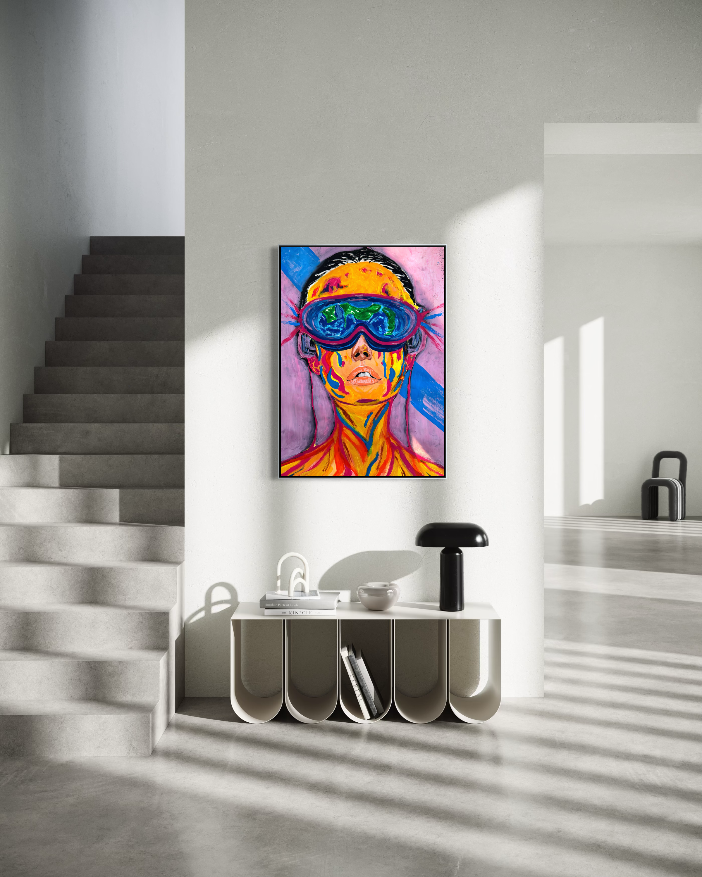 "The World in Her Eyes" A3 (29.7 × 42 cm) (Limited Edition Prints 75 pcs numbered and signed))