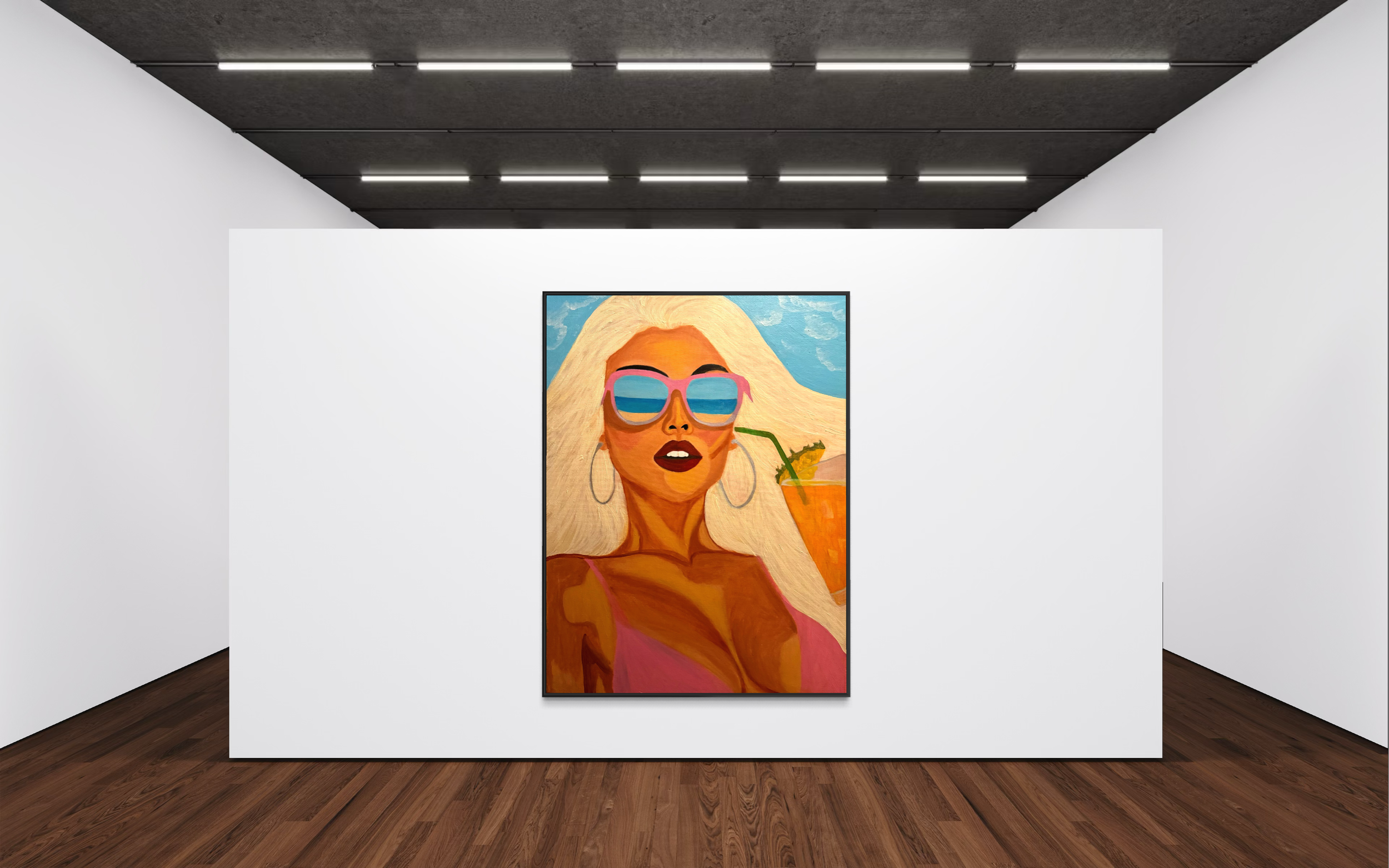 "Sunkissed Escape" A2 (42 × 59.4 cm) (Limited Edition Print 30 pcs  numbered and signed ))