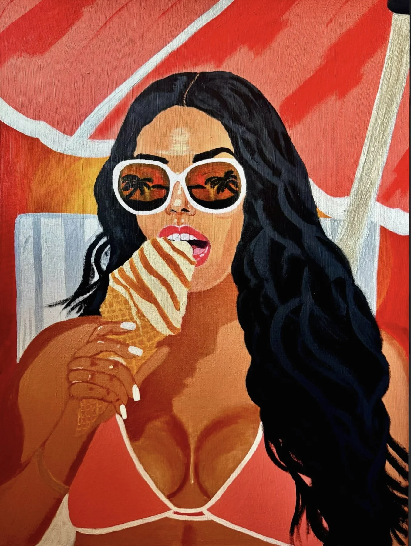 Sweet Escape (Original Painting, Happiness and Reflections - Collection I )