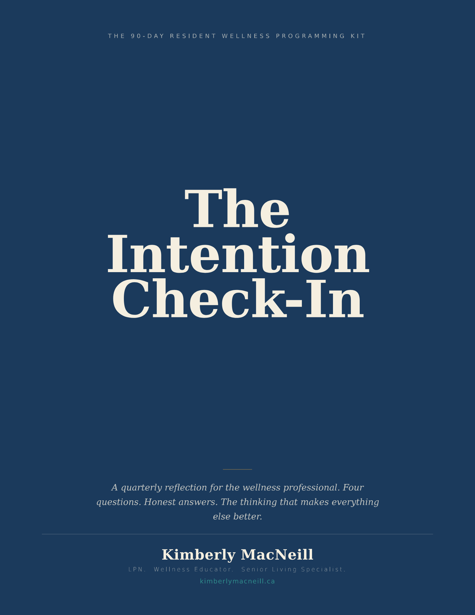 The Intention Check-In