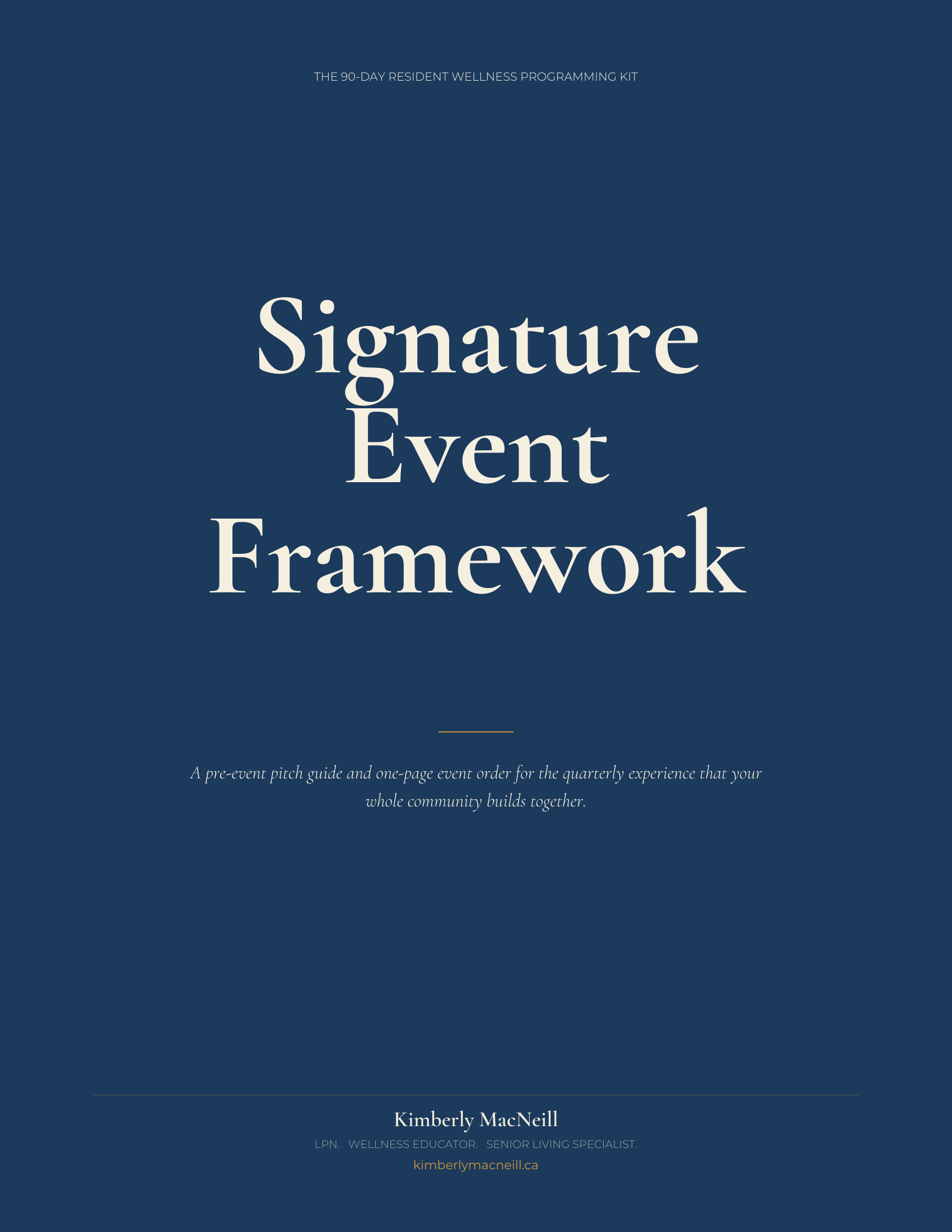 The Signature Event Framework