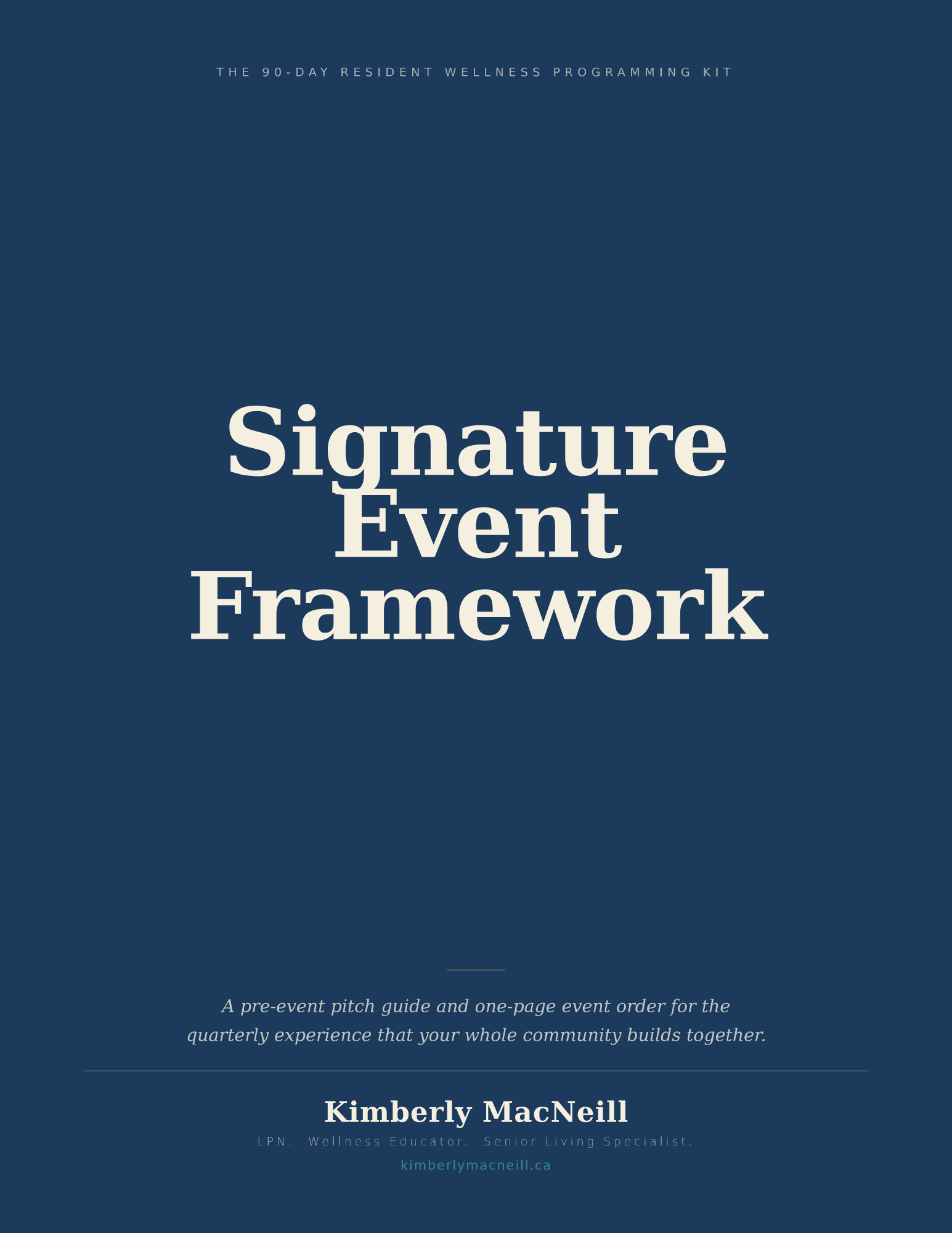 The Signature Event Framework