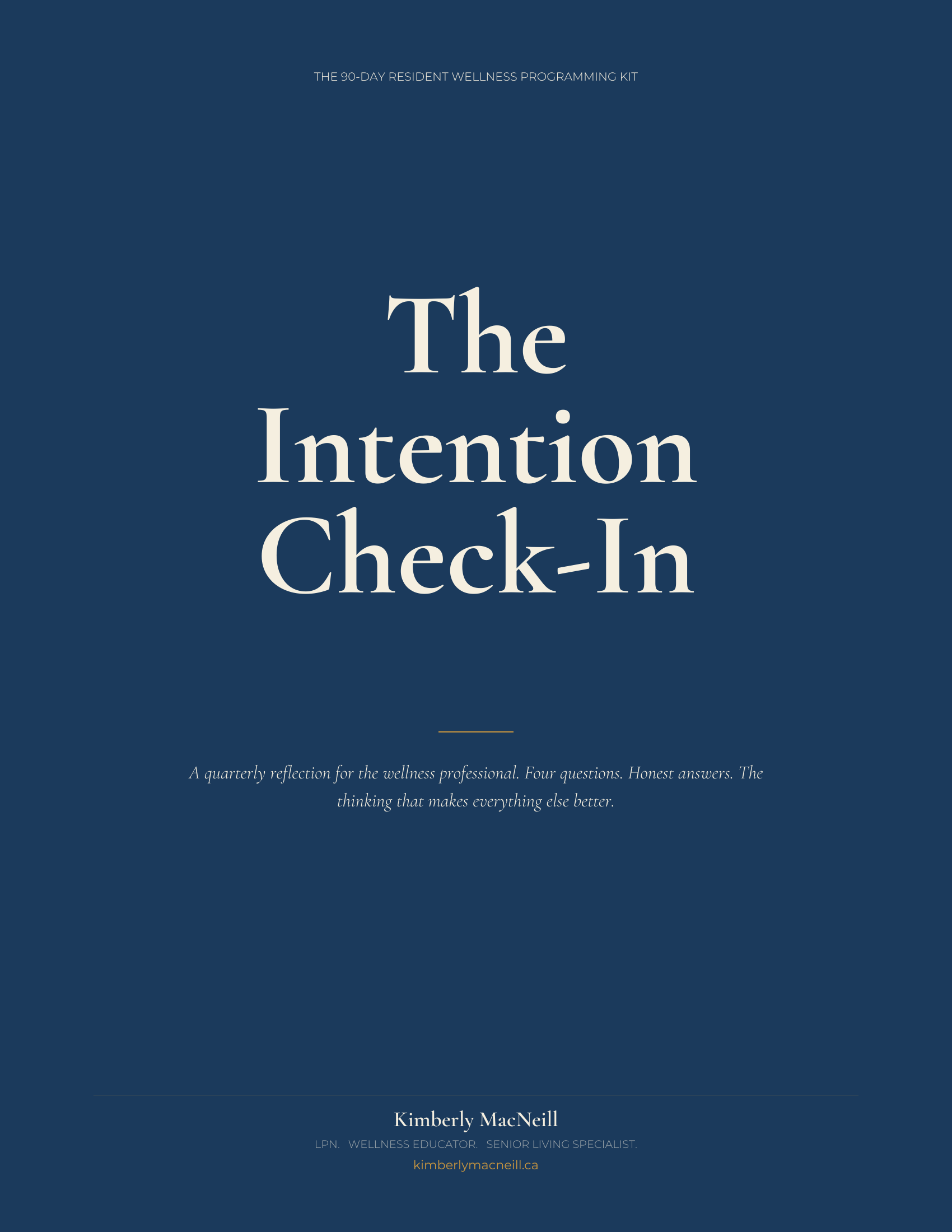 The Intention Check-In