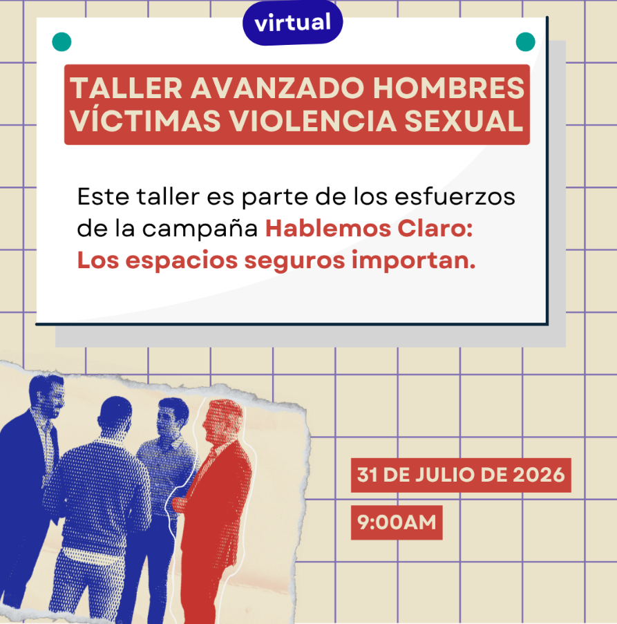 Taller avanzado hombres víctimas violencia sexual