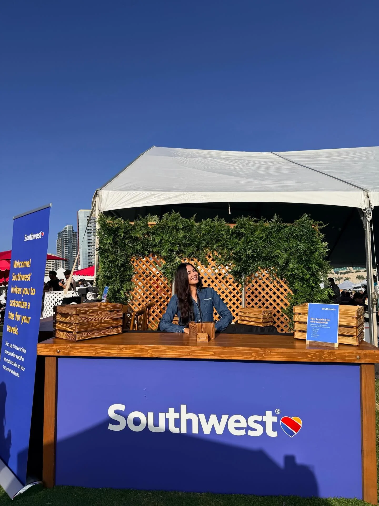 All smiles in San Diego, proudly representing Southwest Airlines. #brandhaus