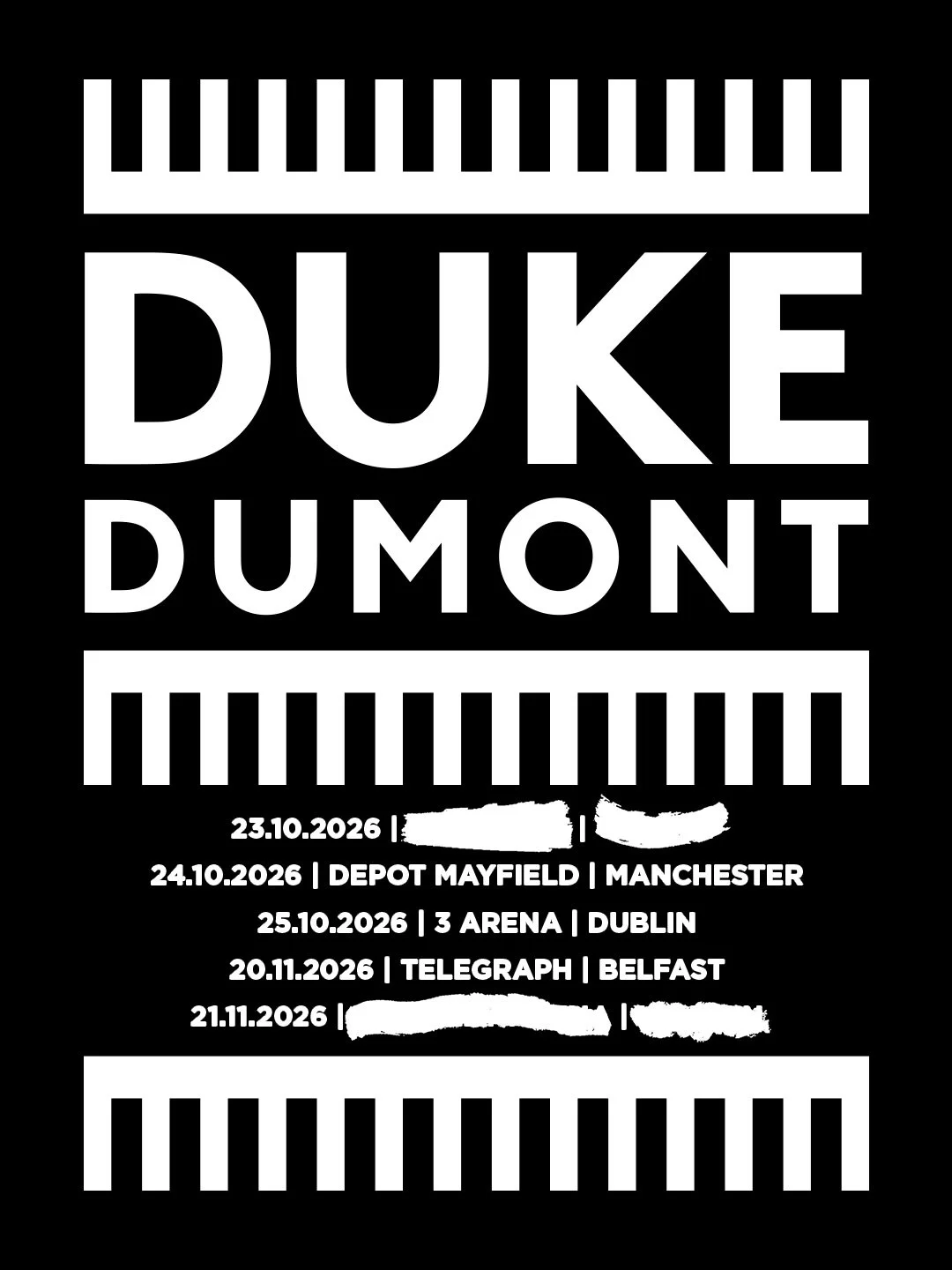 Manchester
Dublin
Belfast

Sign up for presale now, link in bio.

Presale goes live Wednesday 29th April. 

See you soon