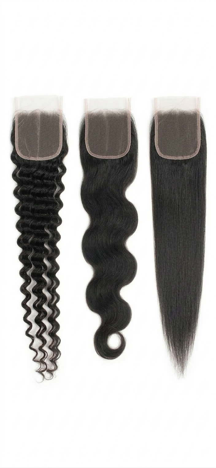 Luxury Virgin HD Closures- Body Wave & Straight