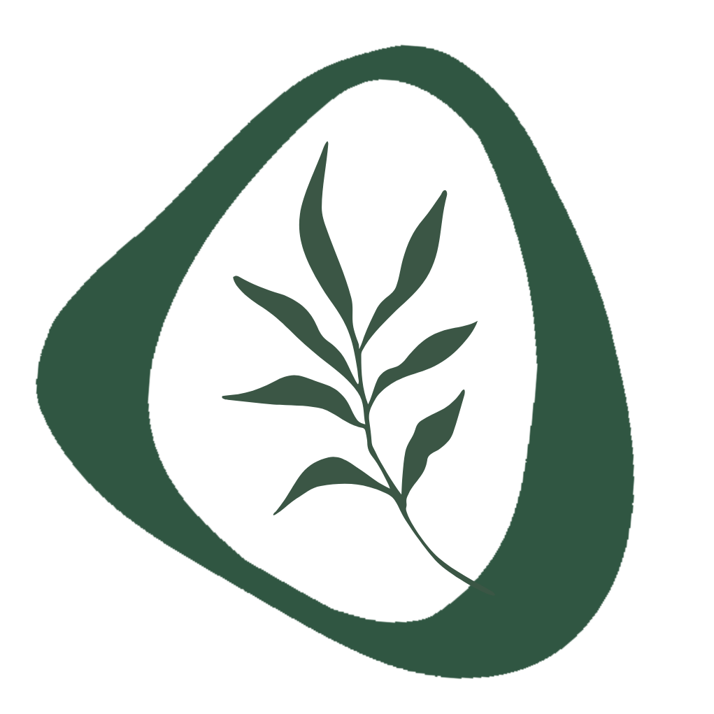 Veda Road Ayurveda and holistic counselling logo icon with botanical leaf, Gold Coast Ayurvedic practitioner.